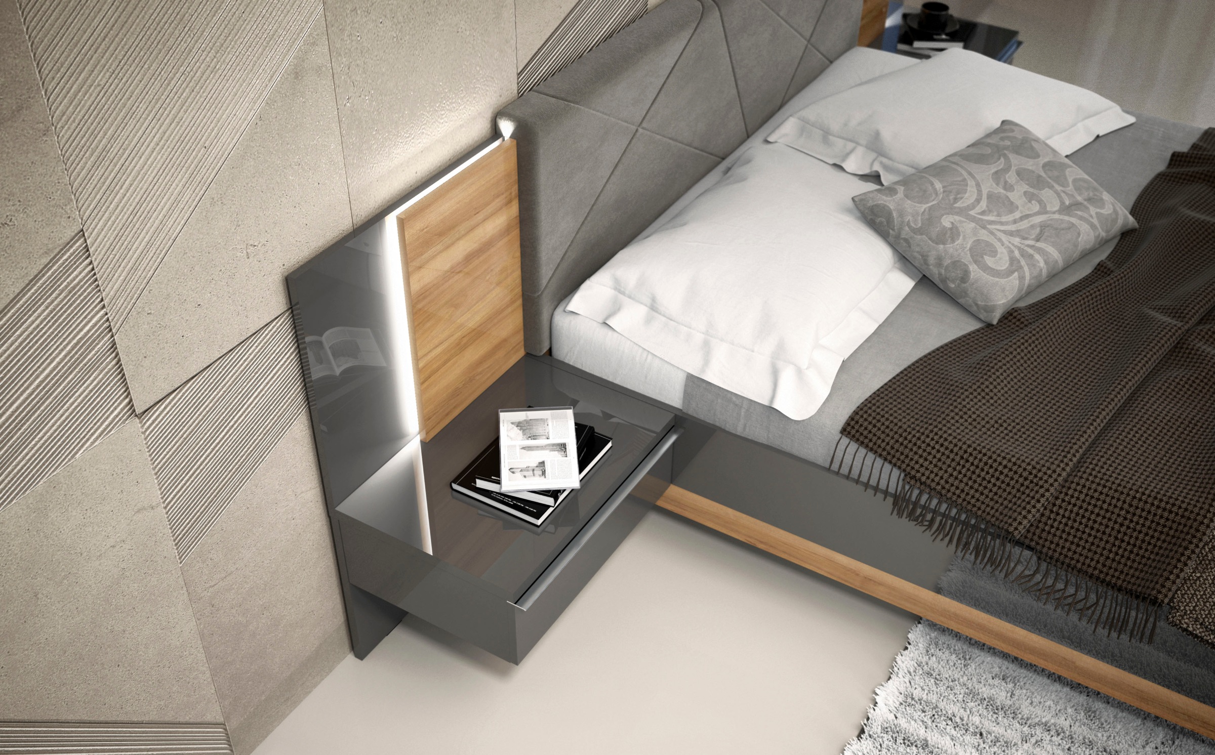 Places of Style Nachtkonsole "Onyx, Nachttisch mit 1 Schublade, hochwertige günstig online kaufen