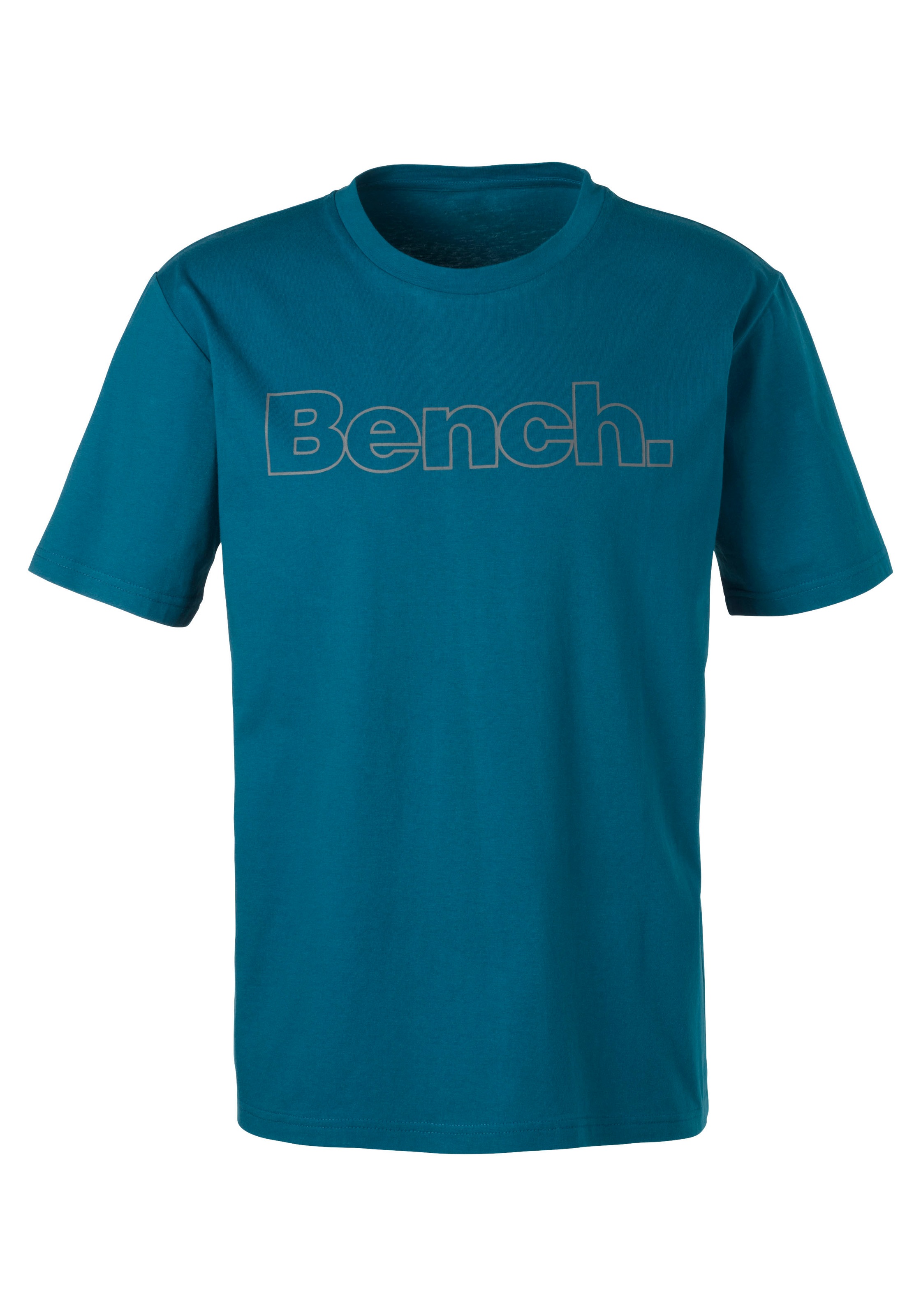 Bench. Loungewear T-Shirt, (2 tlg.), Shirt mit Logoprint, Basicshirt mit Ru günstig online kaufen