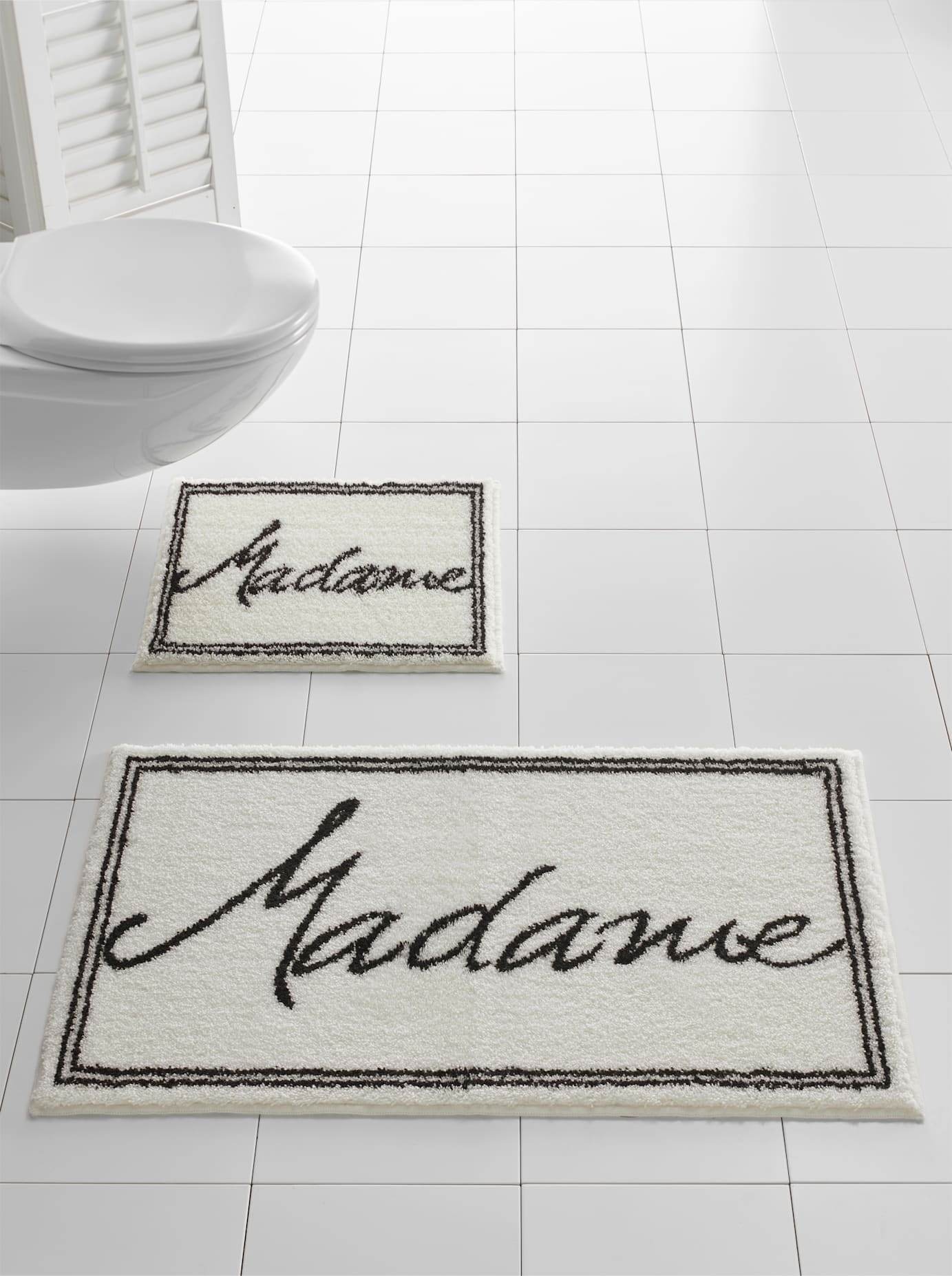 Badematte GRUND, schwarz, Badematten