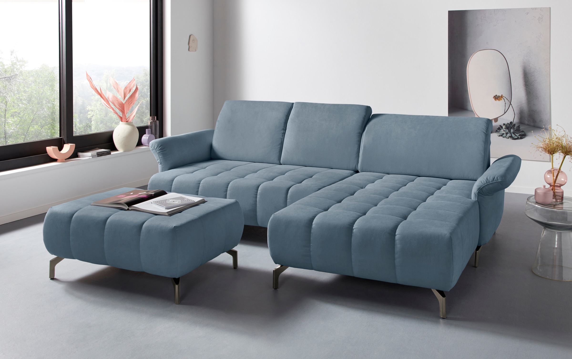 INOSIGN Polsterhocker »Fresh«, passend zum Ecksofa "Fresh", auch in Bezug Olympia EASY CLEAN