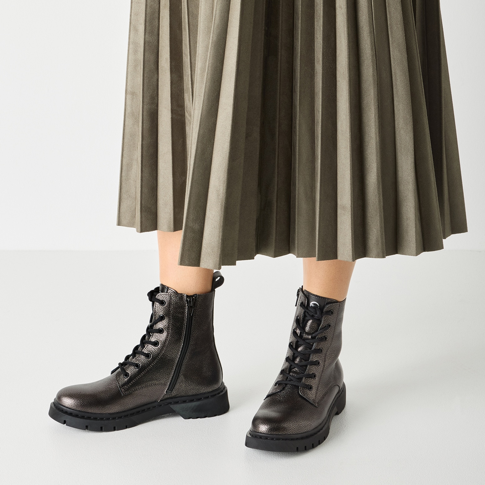 Tamaris Schnürboots, Herbstboots, Schnürstiefelette mit praktischer Anziehlasche
