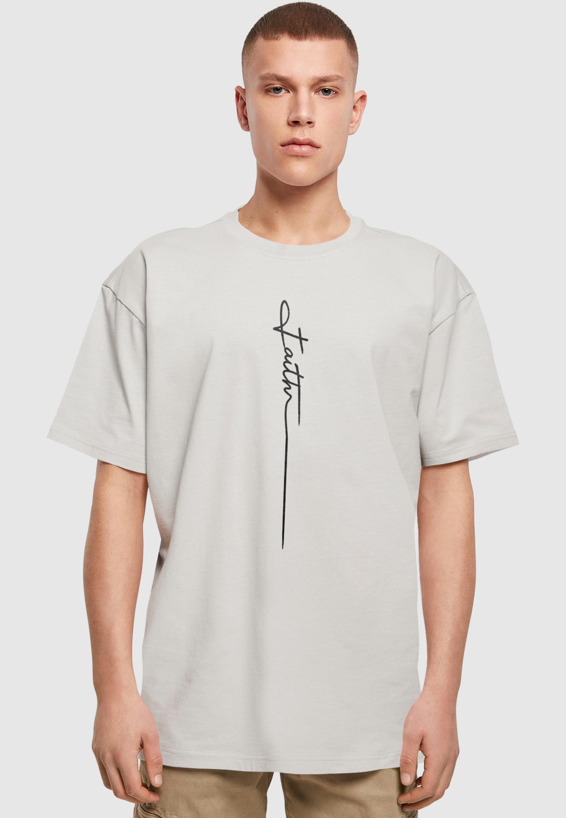 Merchcode T-Shirt »Merchcode Herren Faith Heavy Oversized Tee«, (1 tlg.)