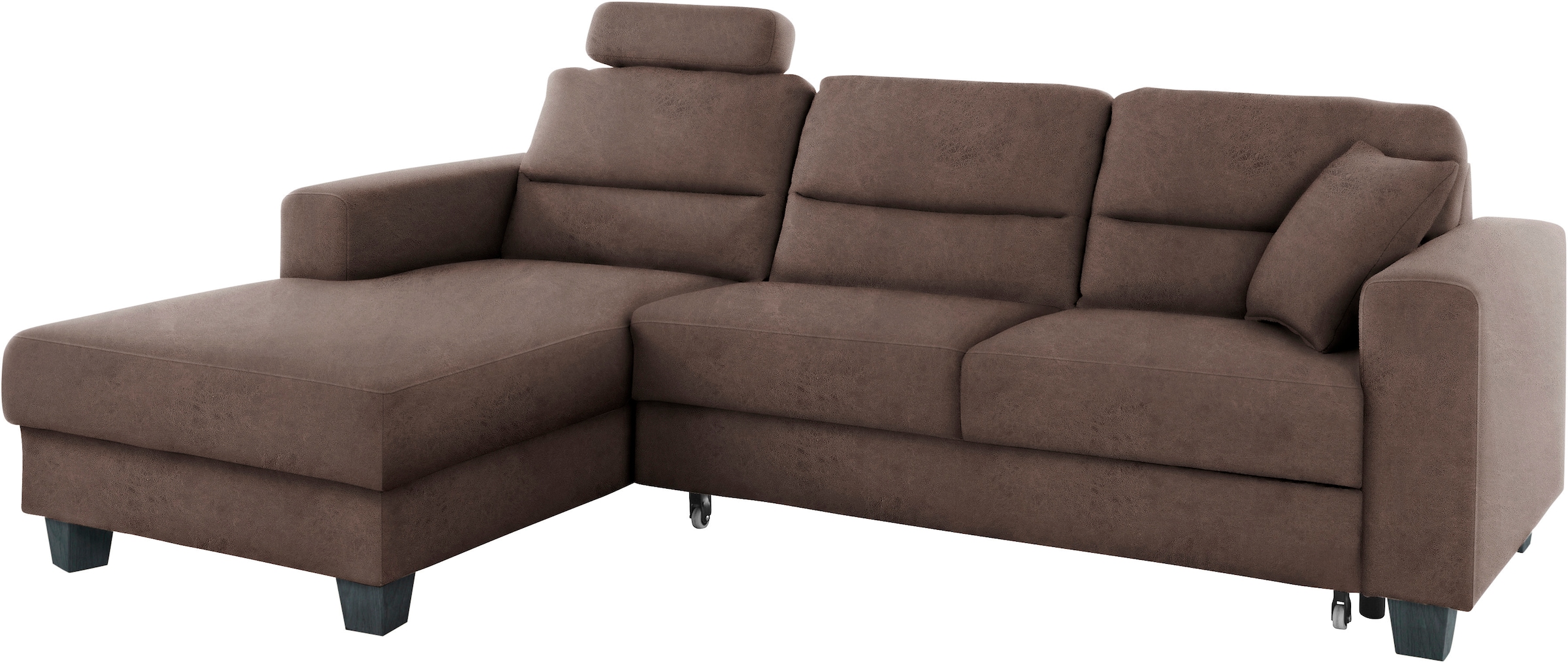 TRENDMANUFAKTUR Ecksofa »Chamber, zeitlos und modern, hoher Sitzkomfort, L-Form«, wahlweise mit Schlaffunktion