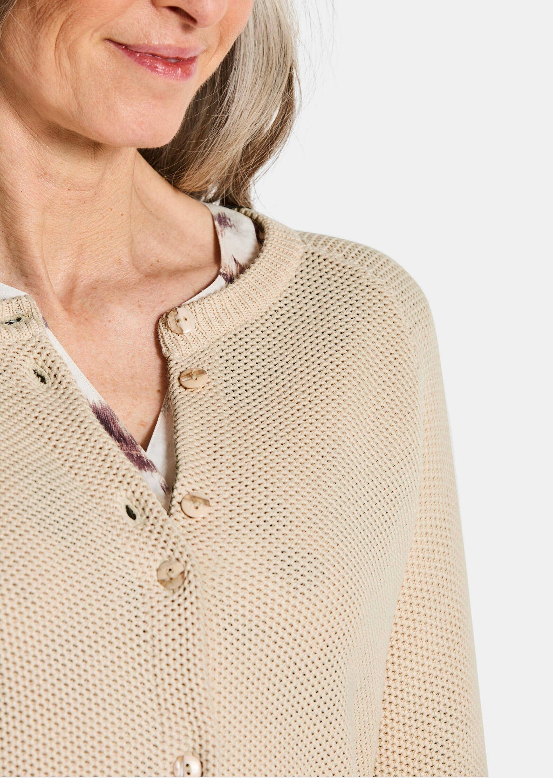 GOLDNER Strickjacke »Strickjacke aus reiner Baumwolle«