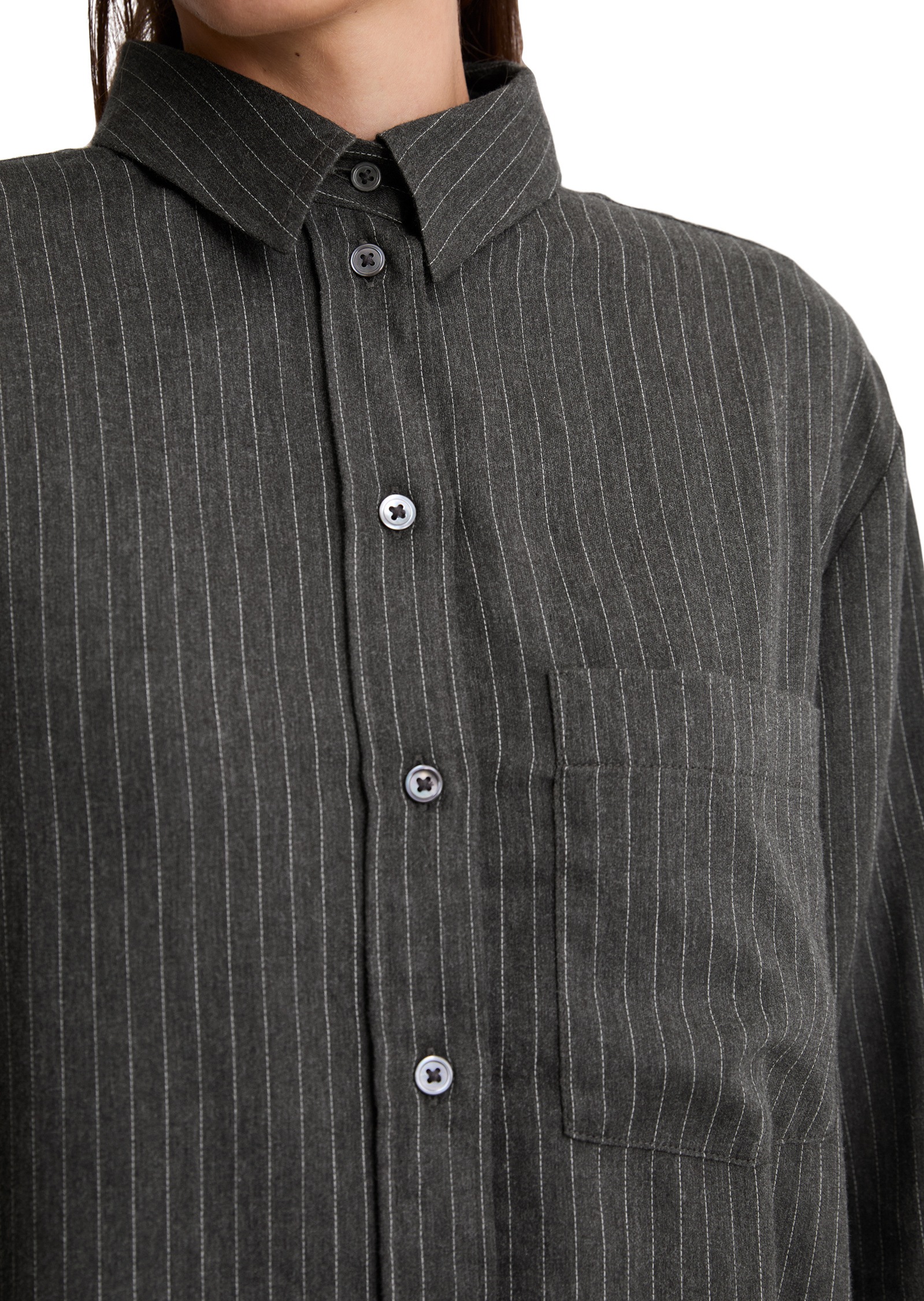 Marc O'Polo Langarmbluse »aus gestreiftem Baumwoll-Satin«