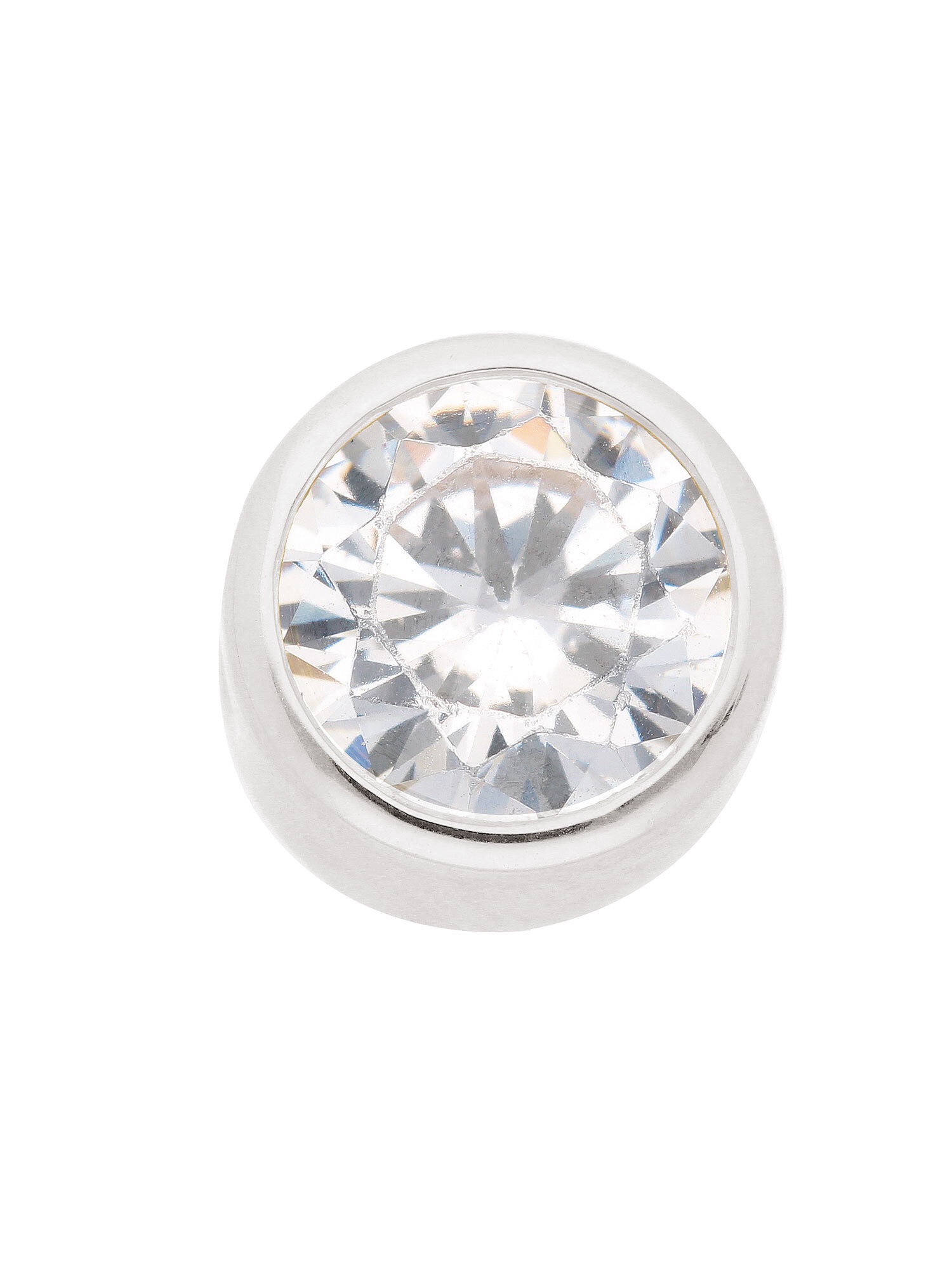 Kettenanhänger ADELIA´S "Damen Gold Schmuck 333 Weißgold Anhänger mit Zirkonia", silber, Schmuckanhänger, Damen, mit Zirkonia, Gold, Kettenanhänger, mit Zirkonia Goldschmuck für Damen