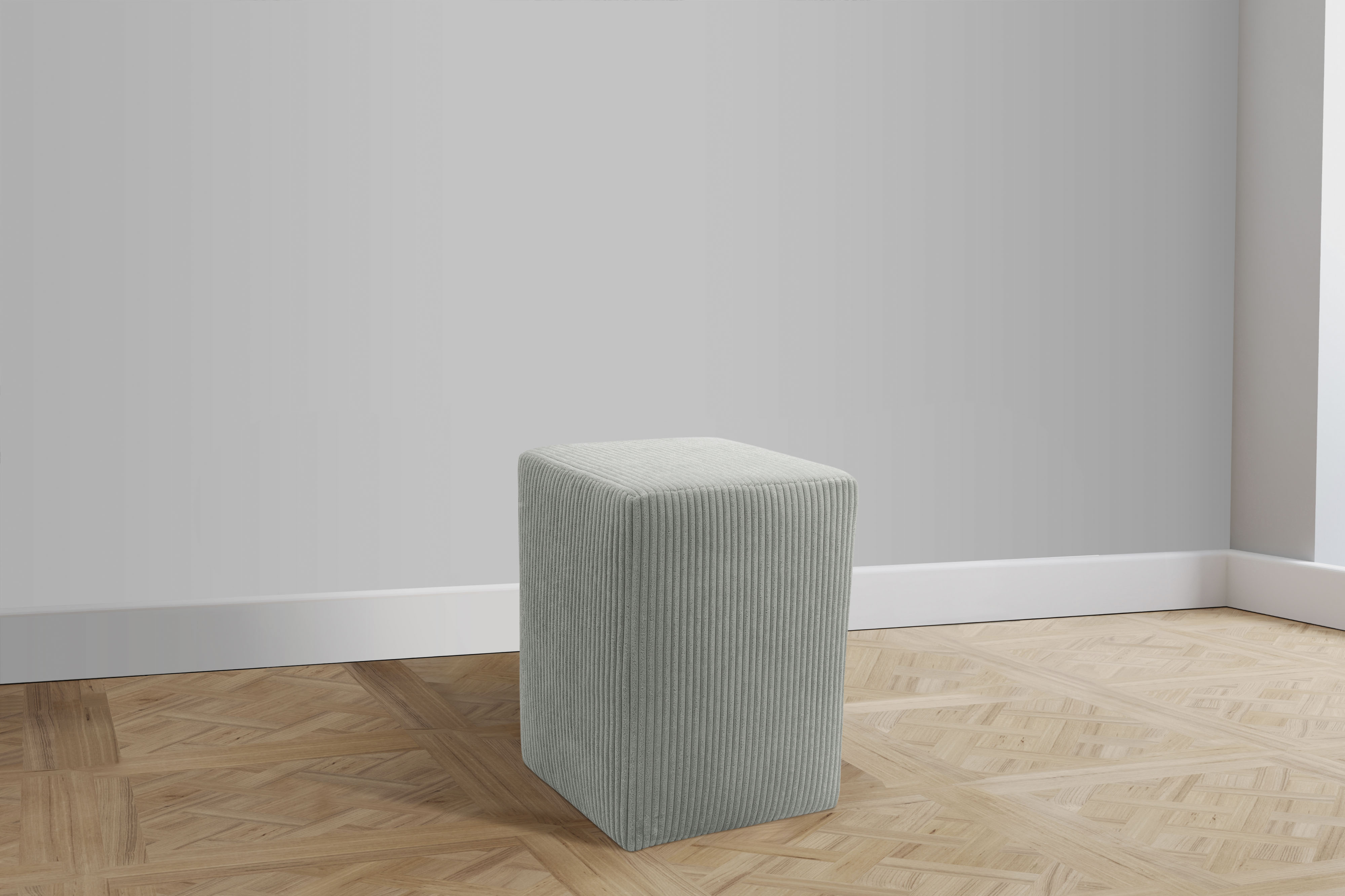 DOMO collection Polsterhocker "700012 B/T/H: 38/38/47 cm" in 2 Wochen lieferbar, in vielen Farben, Cord und Feinstruktur