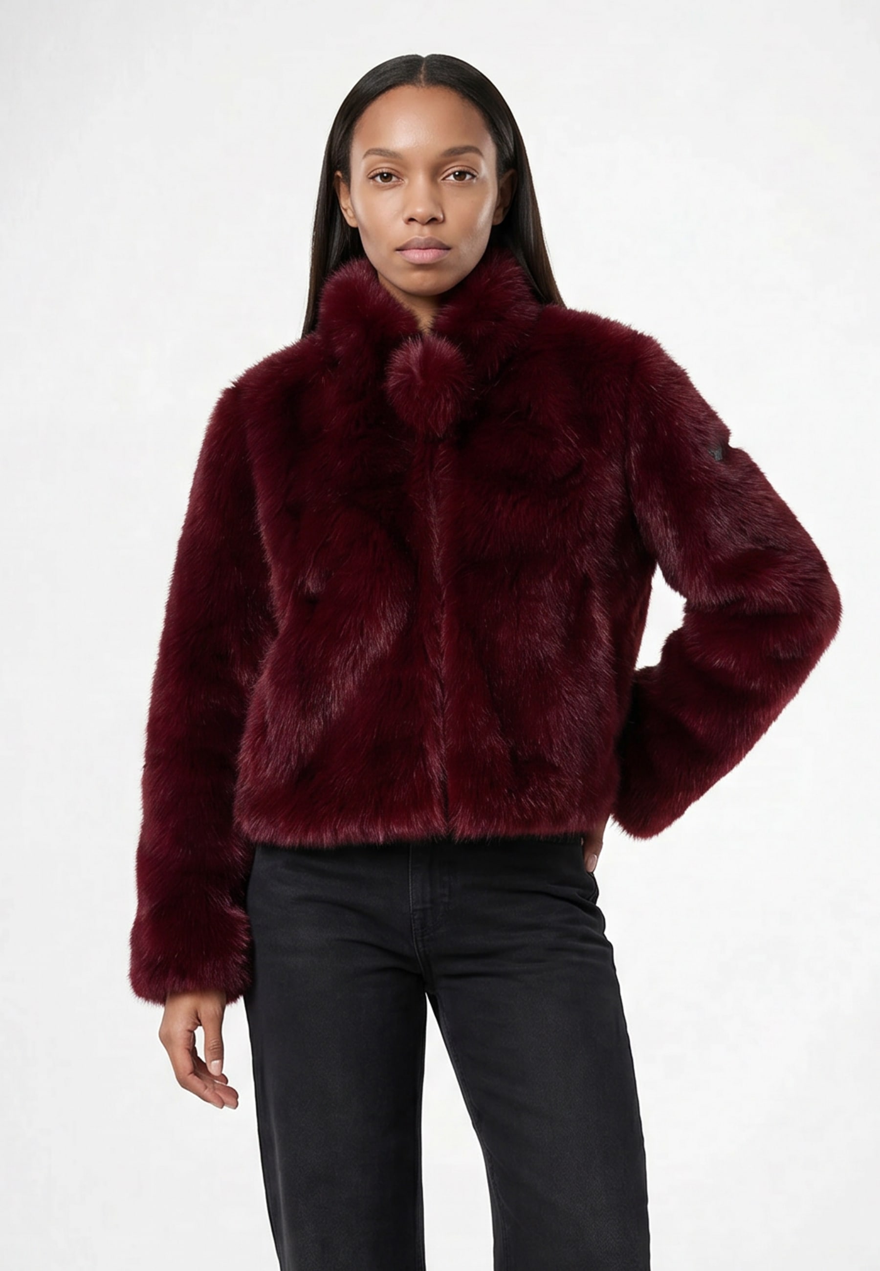 Frieda & Freddies Winterjacke "Frieda & Freddies Kurze Fellimitatjacke"
