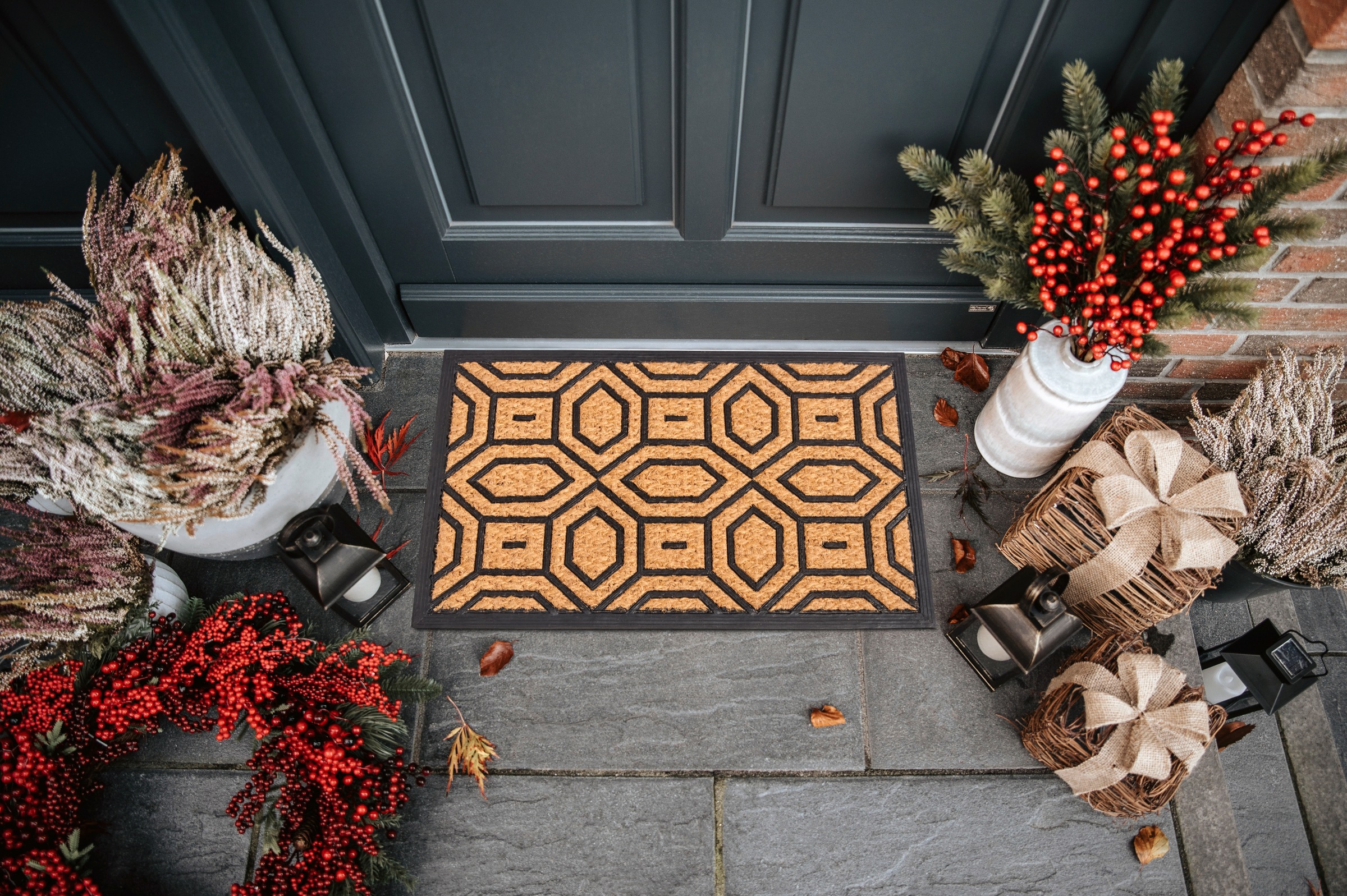 HANSE Home Fußmatte "Mix Mats Gummi Kokos Diamonds, Türmatte" rechteckig 8 günstig online kaufen