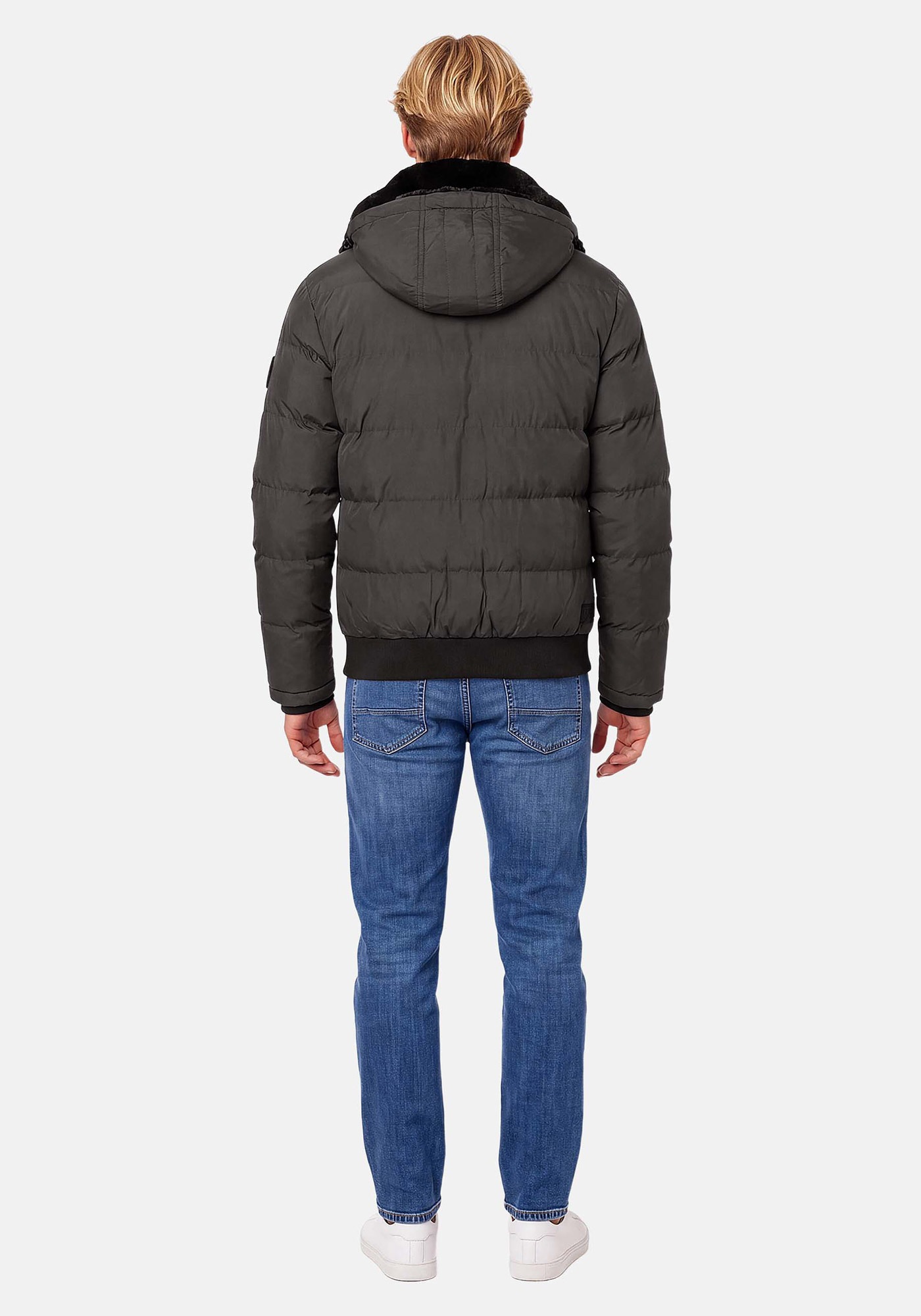Alessandro Salvarini Winterjacke »ASLeonio« mit warmem Teddyfell und abnehmbarer Kapuze