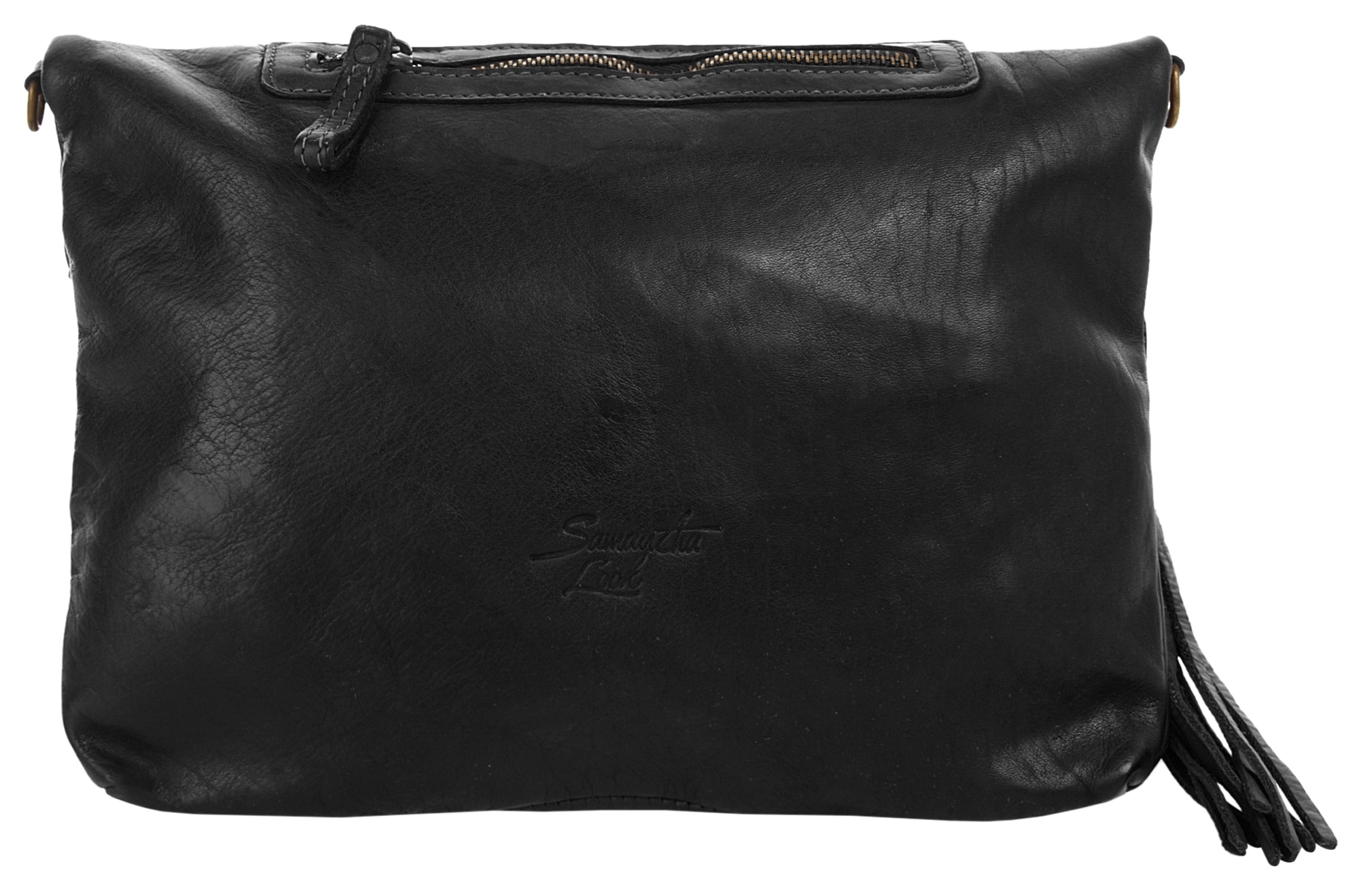 Samantha Look Umhängetasche echt Leder, Made in Italy