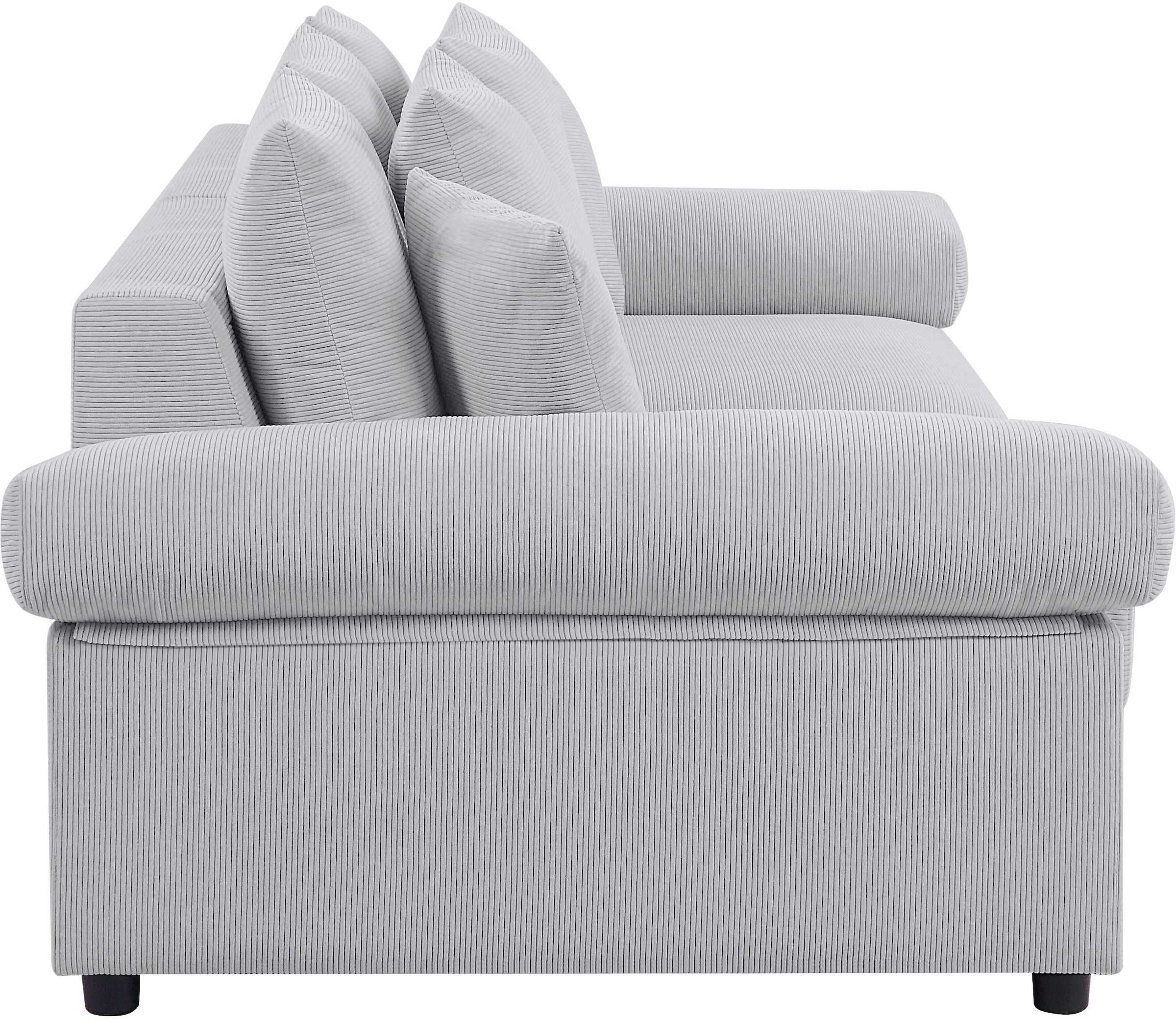 ATLANTIC home collection Big-Sofa, mit Federkern, Raum bestellen Cord-Bezug, | BAUR im mit XXL-Sitzfläche, frei stellbar