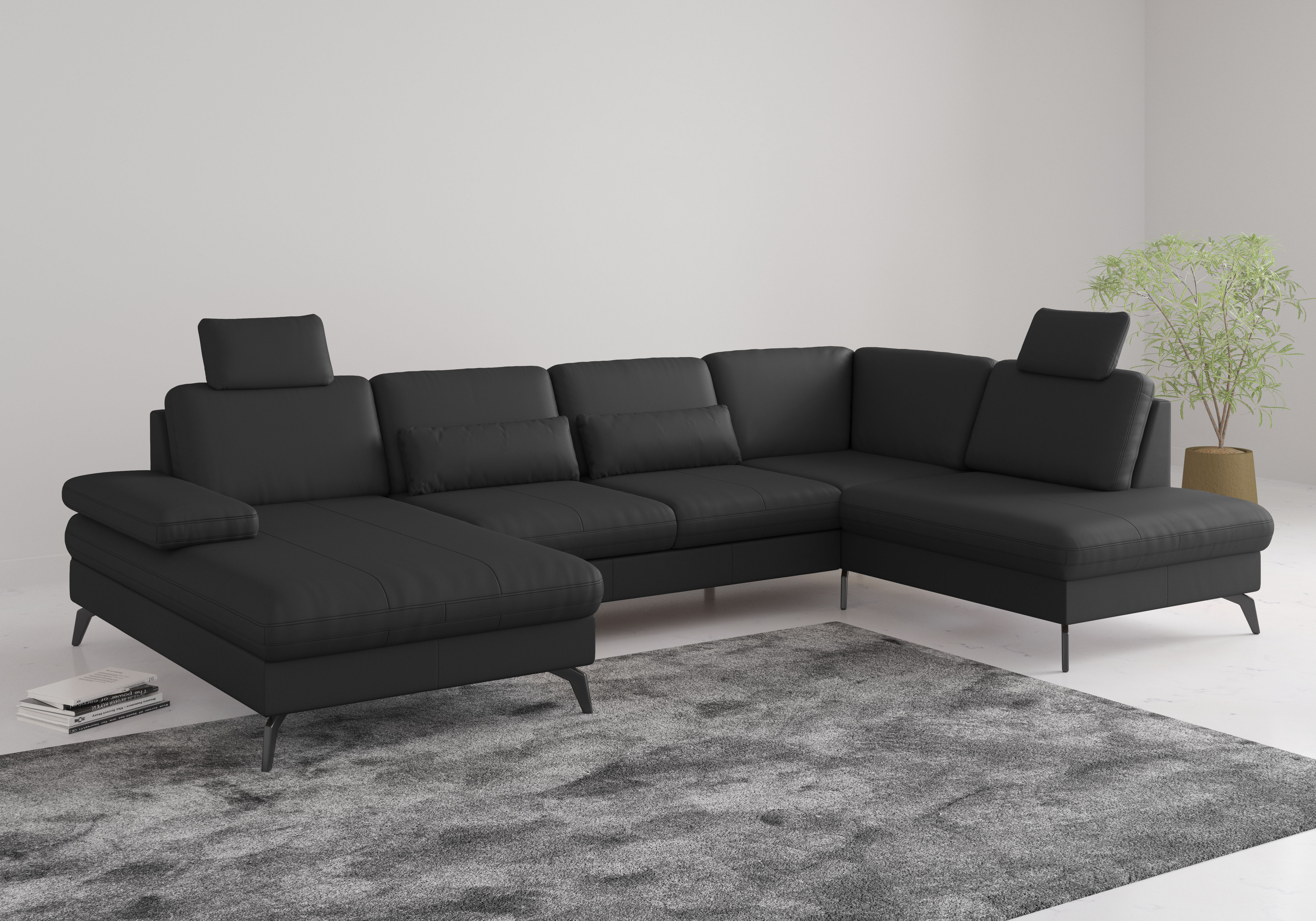 sit&more Wohnlandschaft "Morris Jubi" wahlweise mit Armteilverstellung, Schlaffunktion & Bettkasten