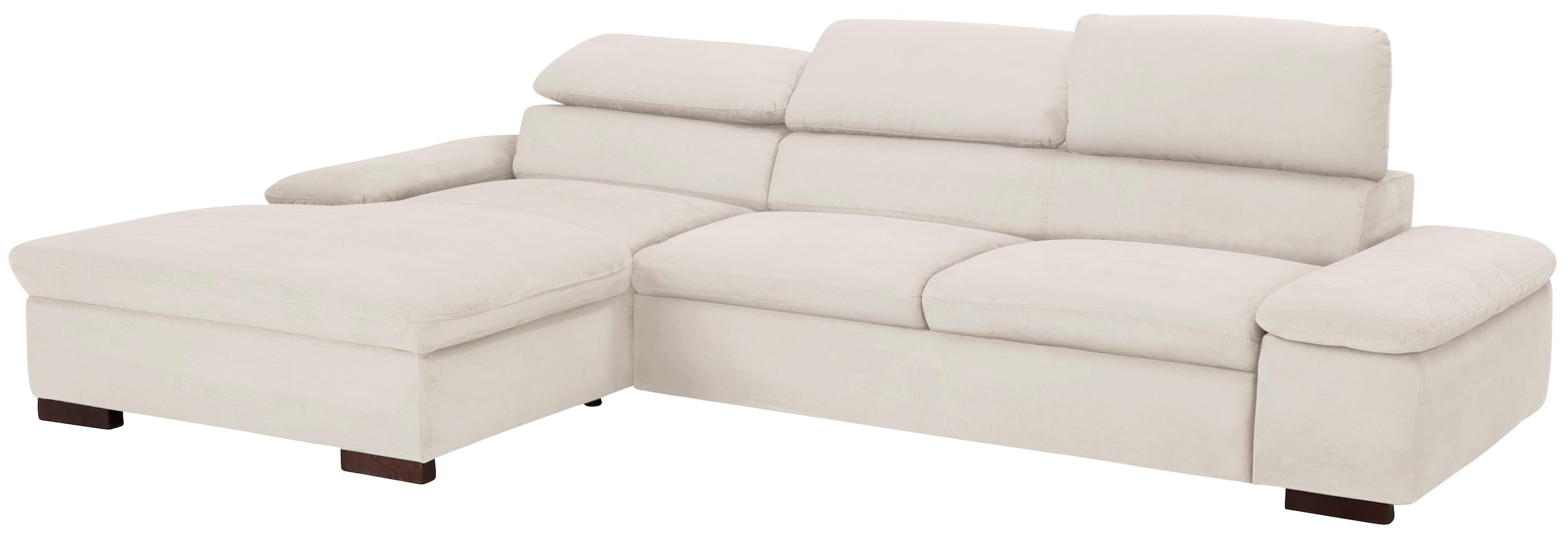 Home affaire Ecksofa »Alberto L-Form«, mit Kopfteilverstellung, wahlweise mit Bettfunktion