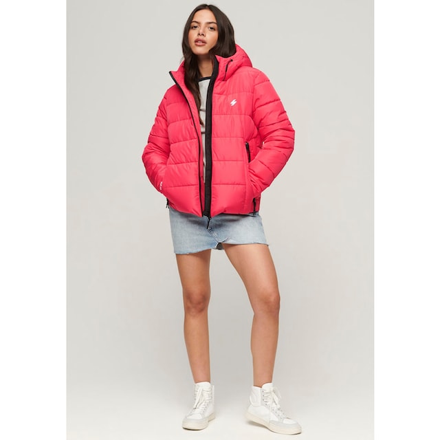 Superdry Steppjacke »HOODED SPIRIT SPORTS PUFFER«, mit Kapuze, aus  wasserabweisendem Material für kaufen | BAUR