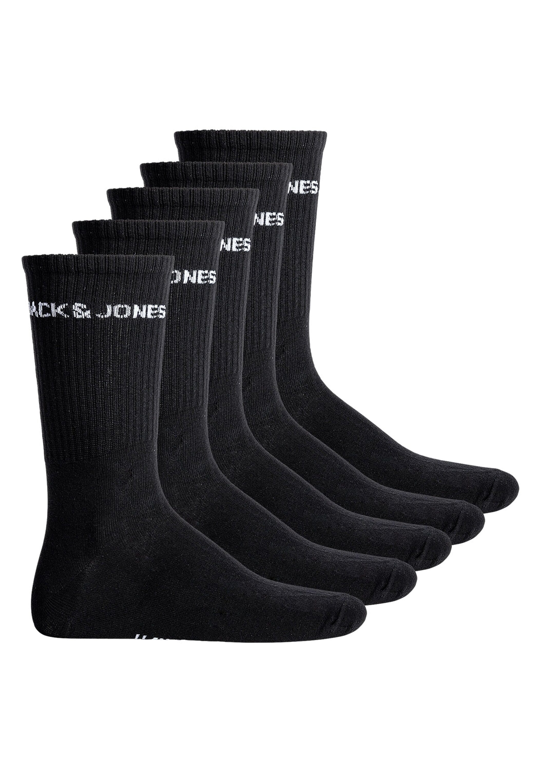 Jack & Jones Socken "Socken JACBASIC LOGO TENNIS SOCK 5 PACK 5er Pack" günstig online kaufen