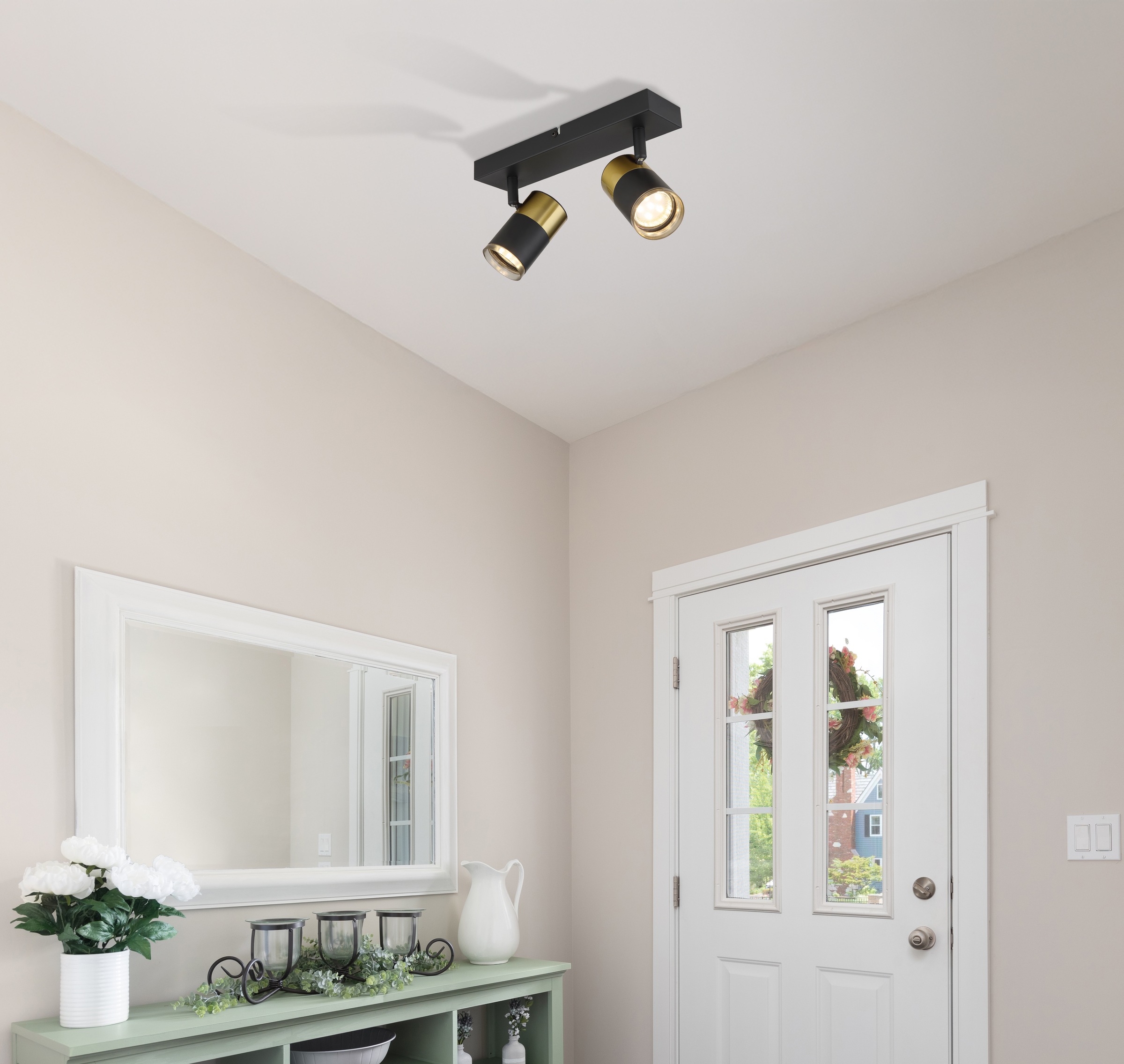 GLOBO LIGHTING Deckenstrahler »BRISBON« GU10 1 Stk. Spot Deckenspot Flur Schlafzimmer Wohnzimmer