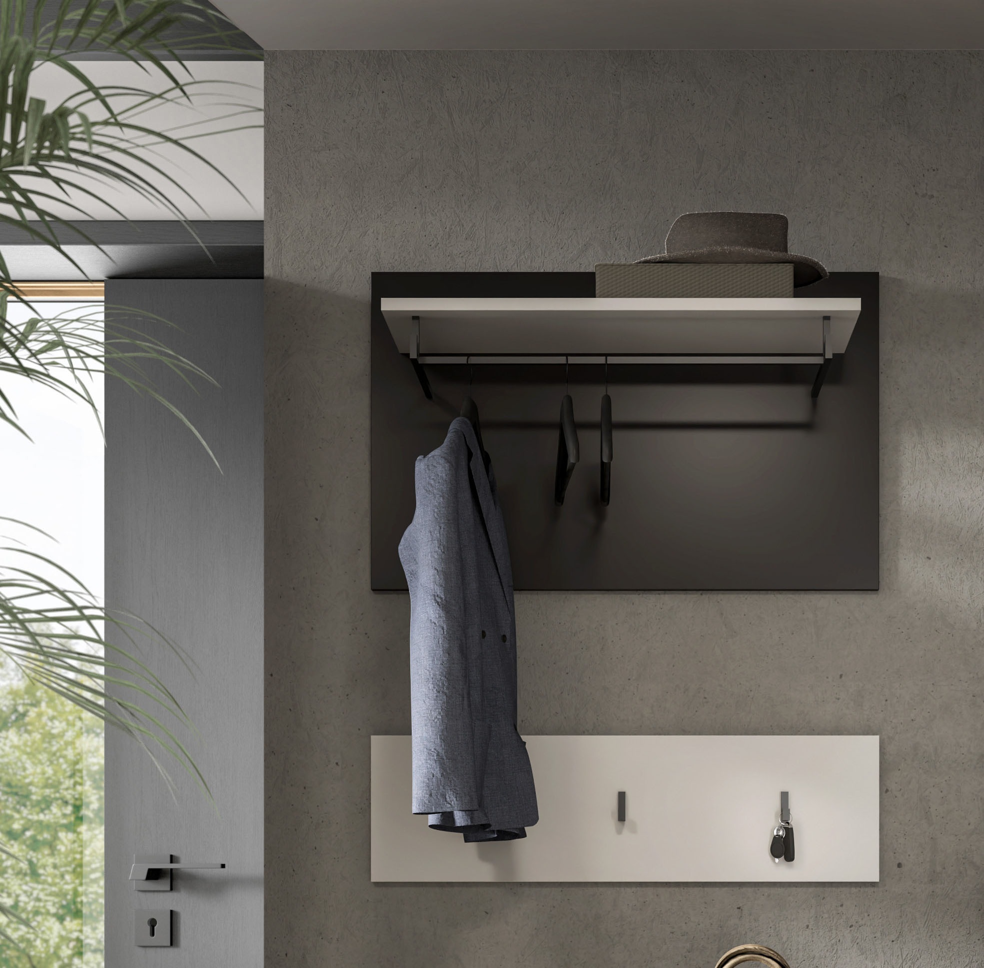 Home affaire Garderobenpaneel "REHAT, TOPSELLER, 2-teilig, bestehend aus: P günstig online kaufen