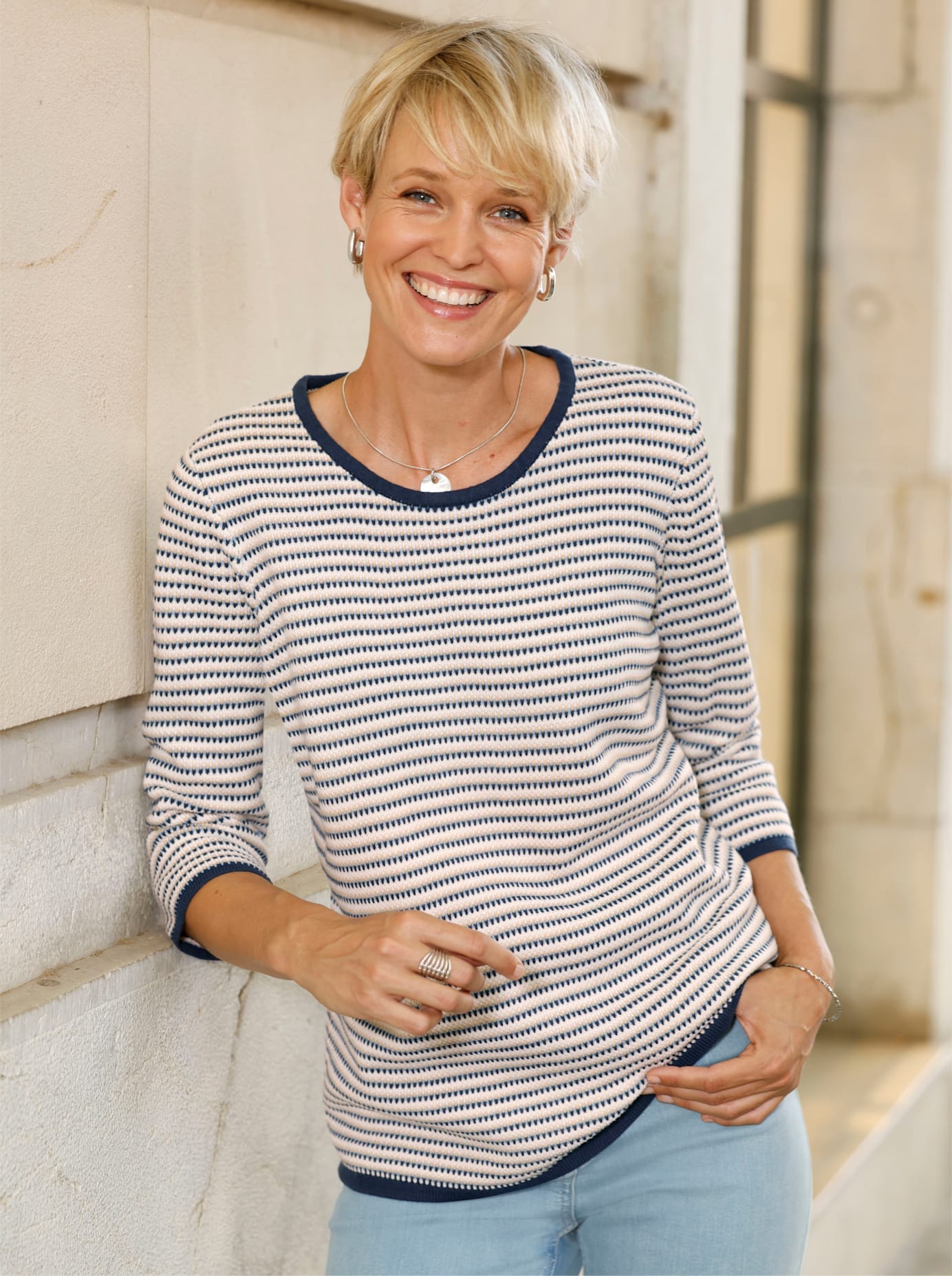 Classic Basics 3/4 Arm-Pullover "Pullover" günstig online kaufen