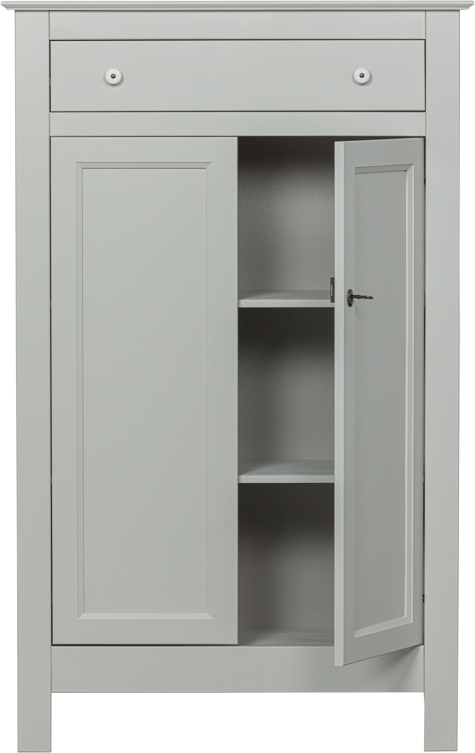 WOOOD Stauraumschrank »Eva« Tragkraft 15 kg pro Boden, MDF-Rückwand, Wandbefestigung empfohlen