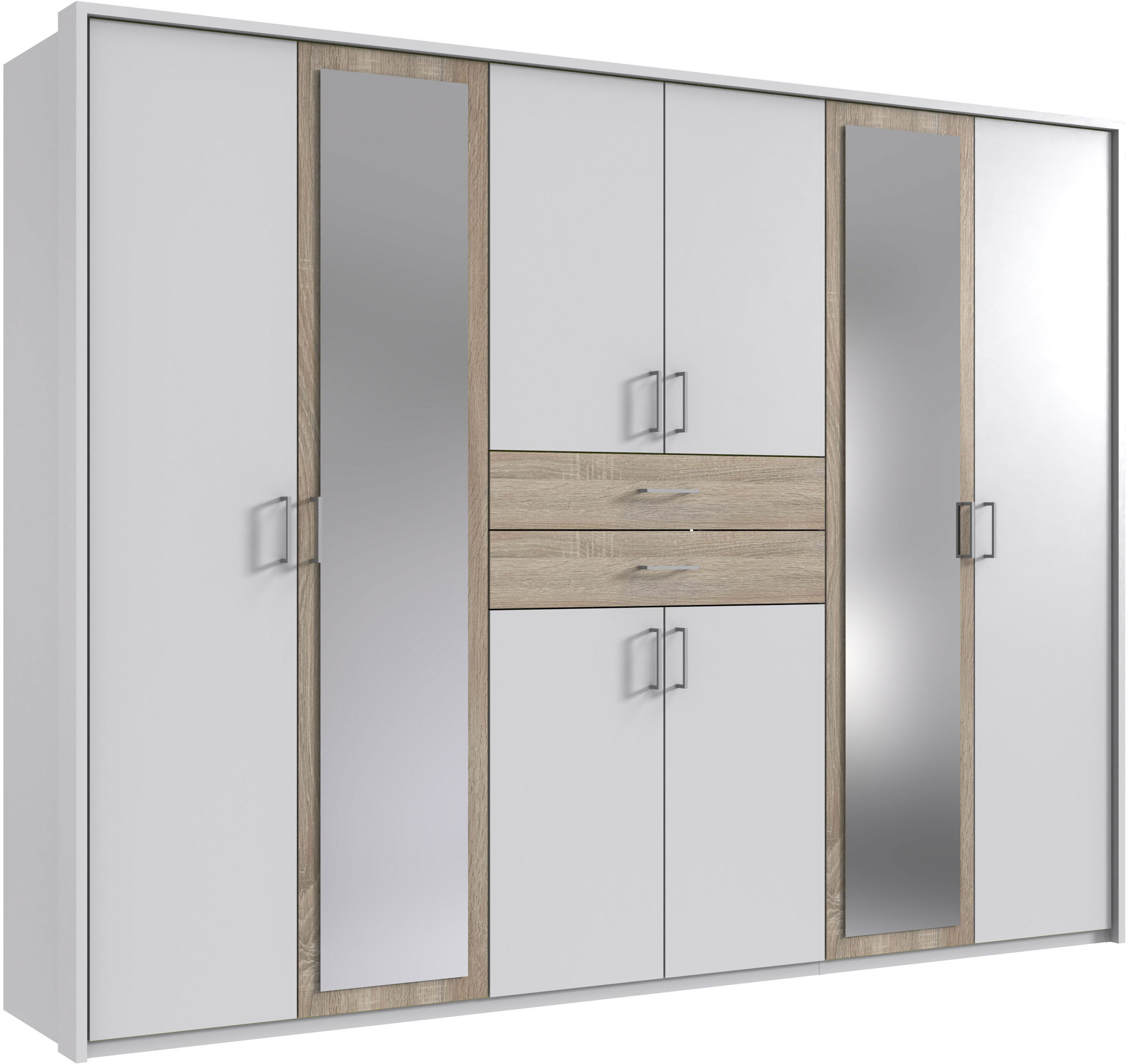 Wimex Kleiderschrank "Diver Drehtürenschrank mit Spiegel, in der Breite 270cm" Bestseller Schlafzimmerschrank wahlweise 3 Innenausstattungen