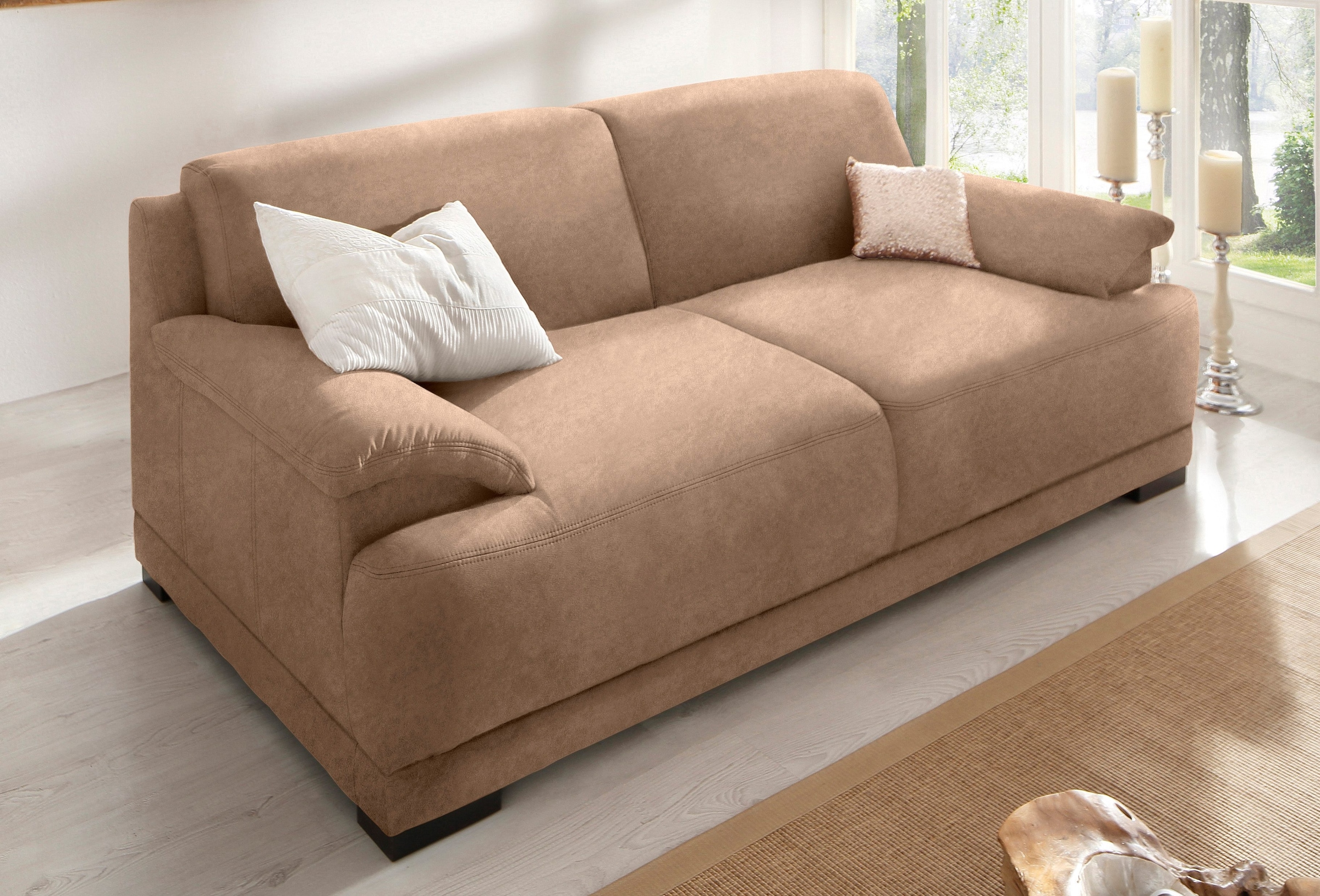 Home affaire 3-Sitzer "Telos mit Boxspring-Federung für hohen Sitzkomfort", günstig online kaufen