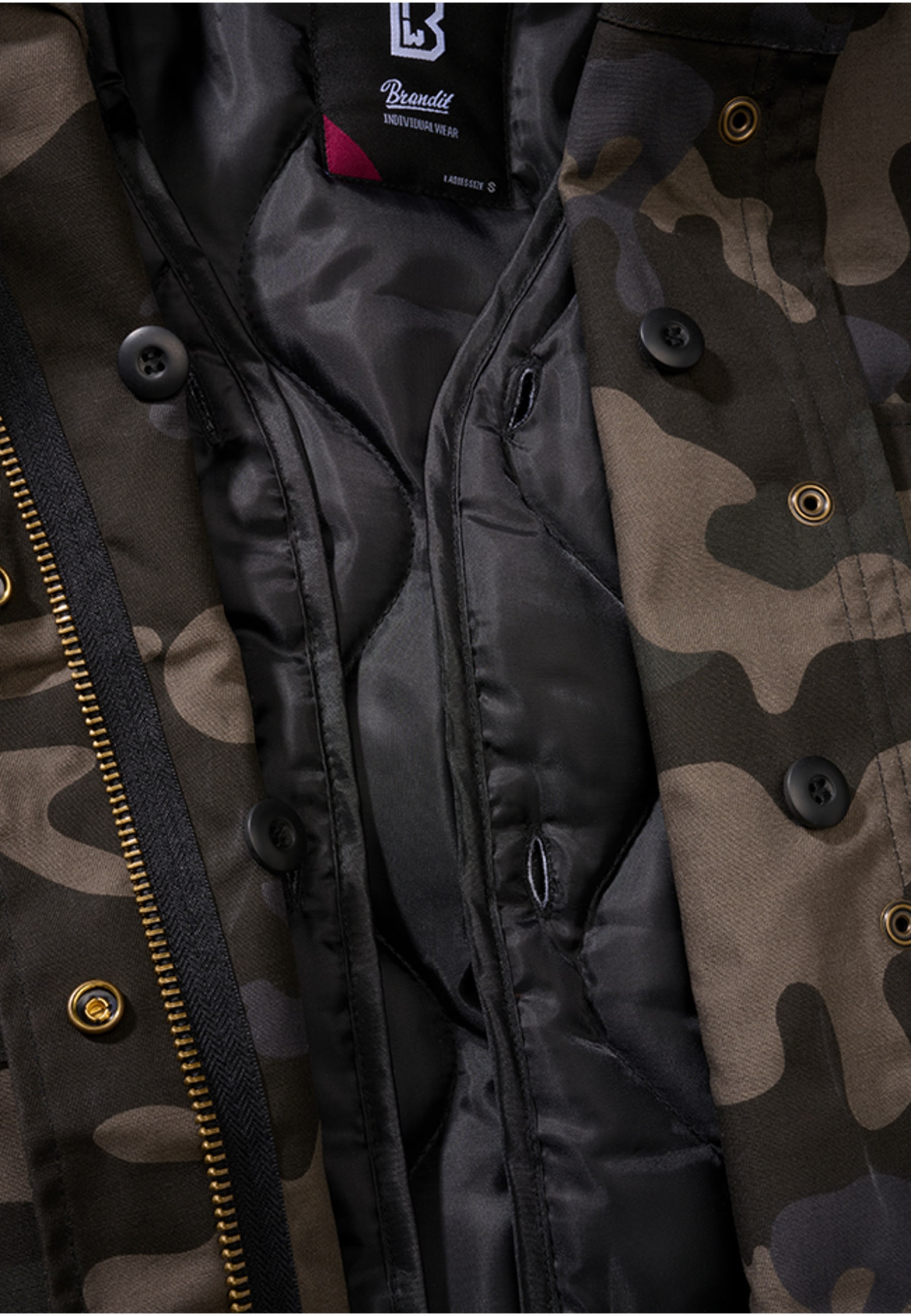 Brandit Parka »Brandit Damen Ladies M65 Standard Jacket« 1 Stk. tlg. mit Kapuze