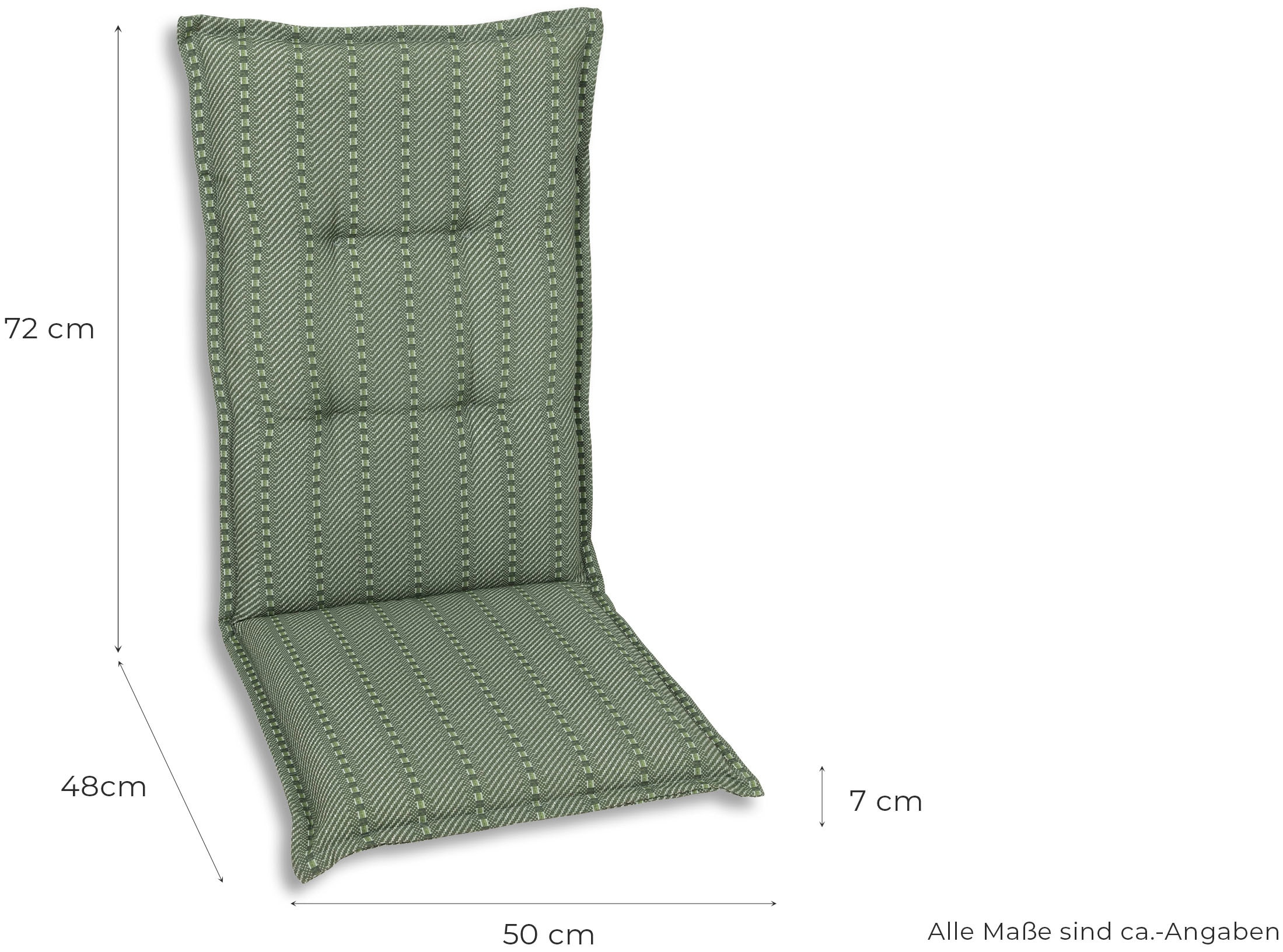 GO-DE Hochlehnerauflage, 120x50 cm