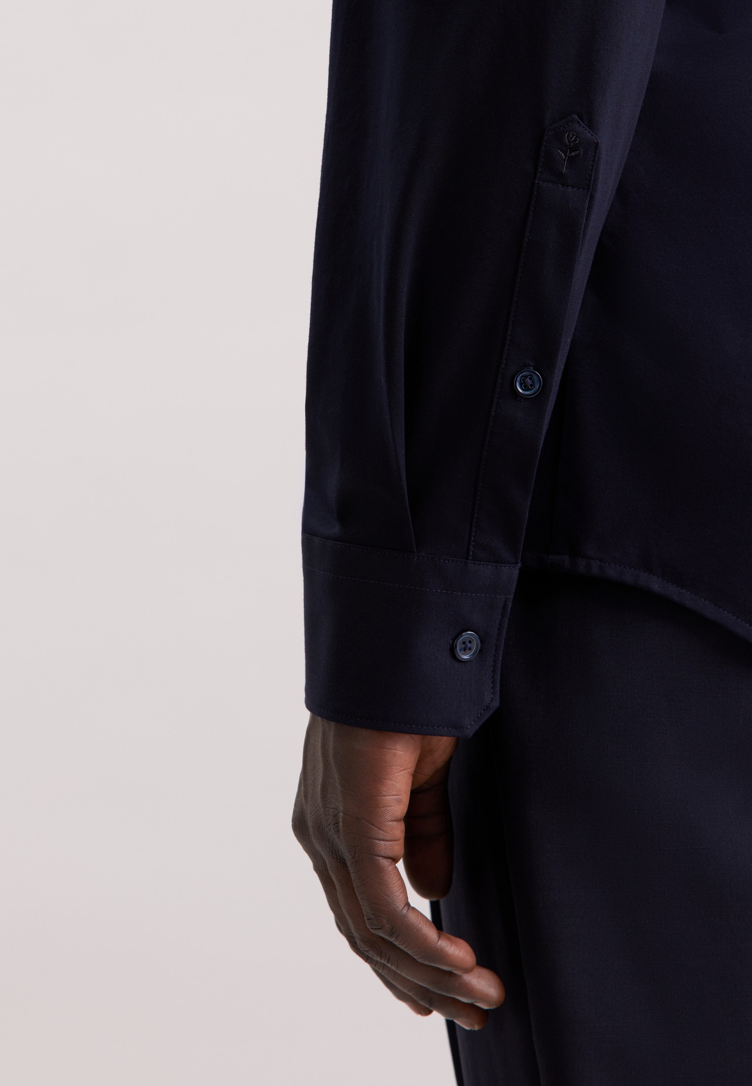 seidensticker Businesshemd »Schwarze Rose« Slim 1/1 Kentkragen Uni