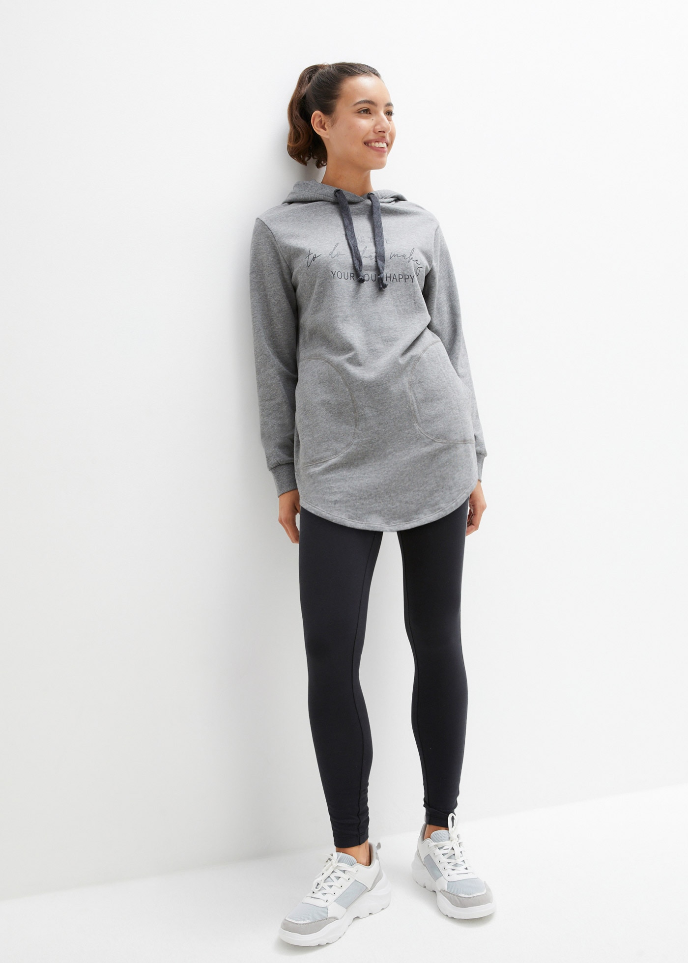 bonprix Jogginganzug "Jogginganzug mit Long-Sweatshirt und Leggings (2-teil günstig online kaufen