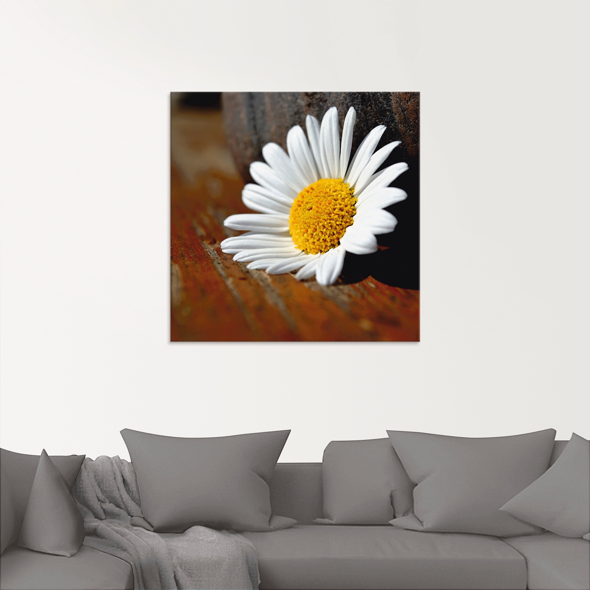 Artland Glasbild »Margeriten Stillleben«, Blumen, (1 St.), in verschiedenen Größen