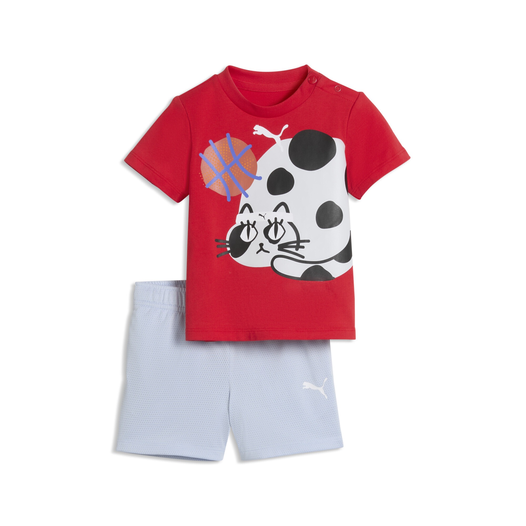 PUMA "Sporty Cats T-Shirt und Shorts im Set Kinder"