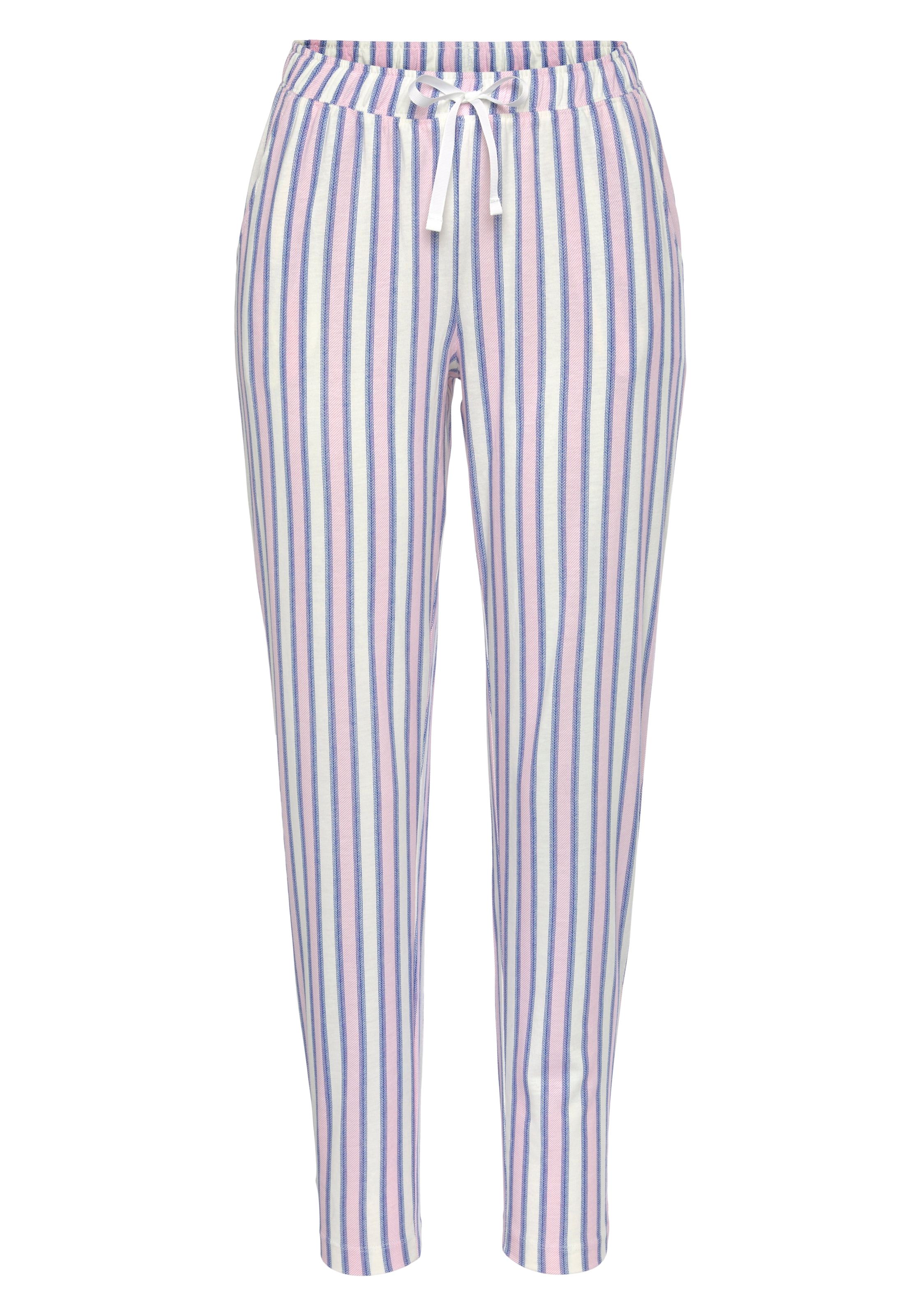 s.Oliver Pyjamahose, (1 tlg.), mit Alloverdruck, mit Ripsbändchen