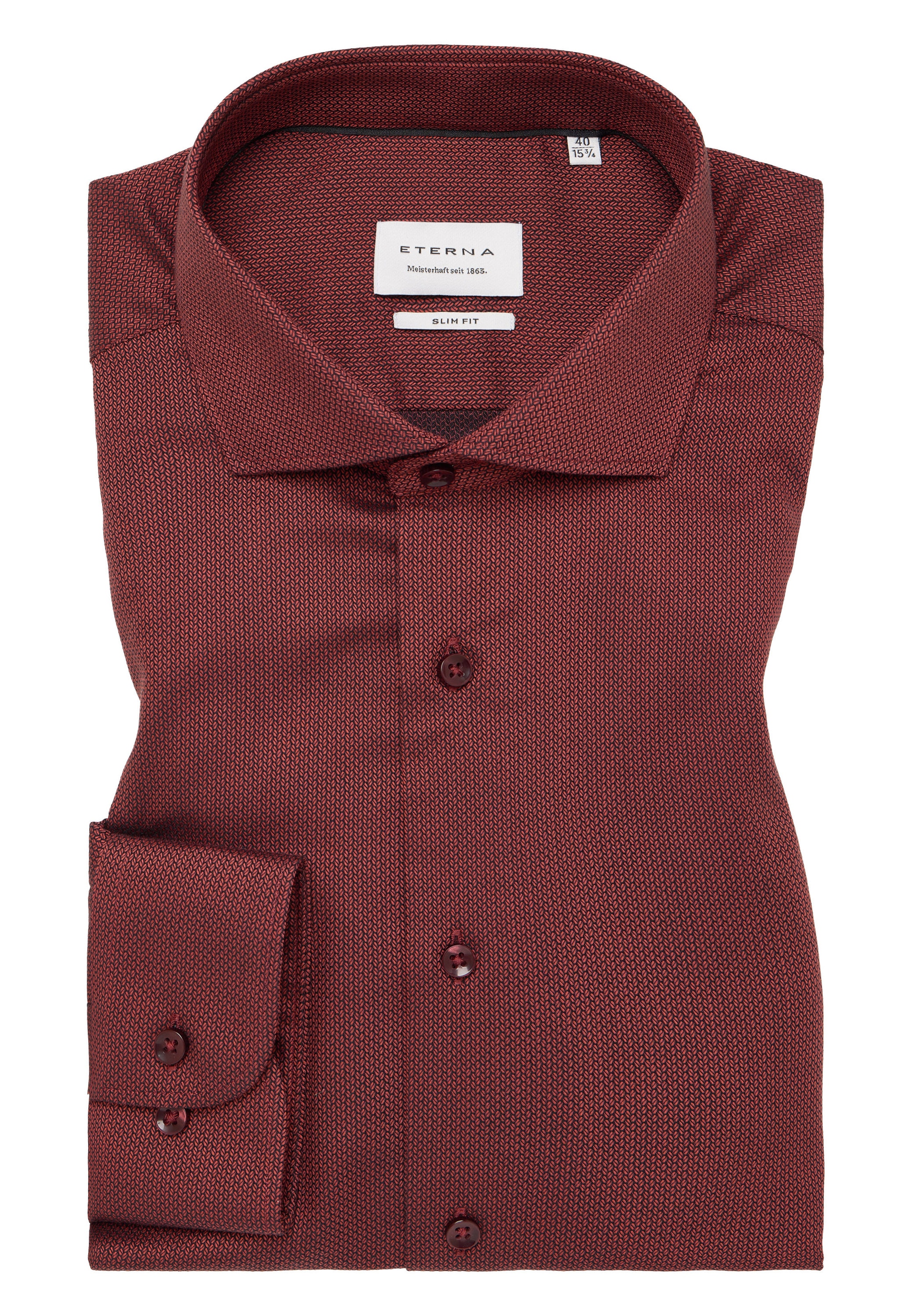 Eterna Langarmhemd »SLIM FIT«, NON IRON (bügelfrei)