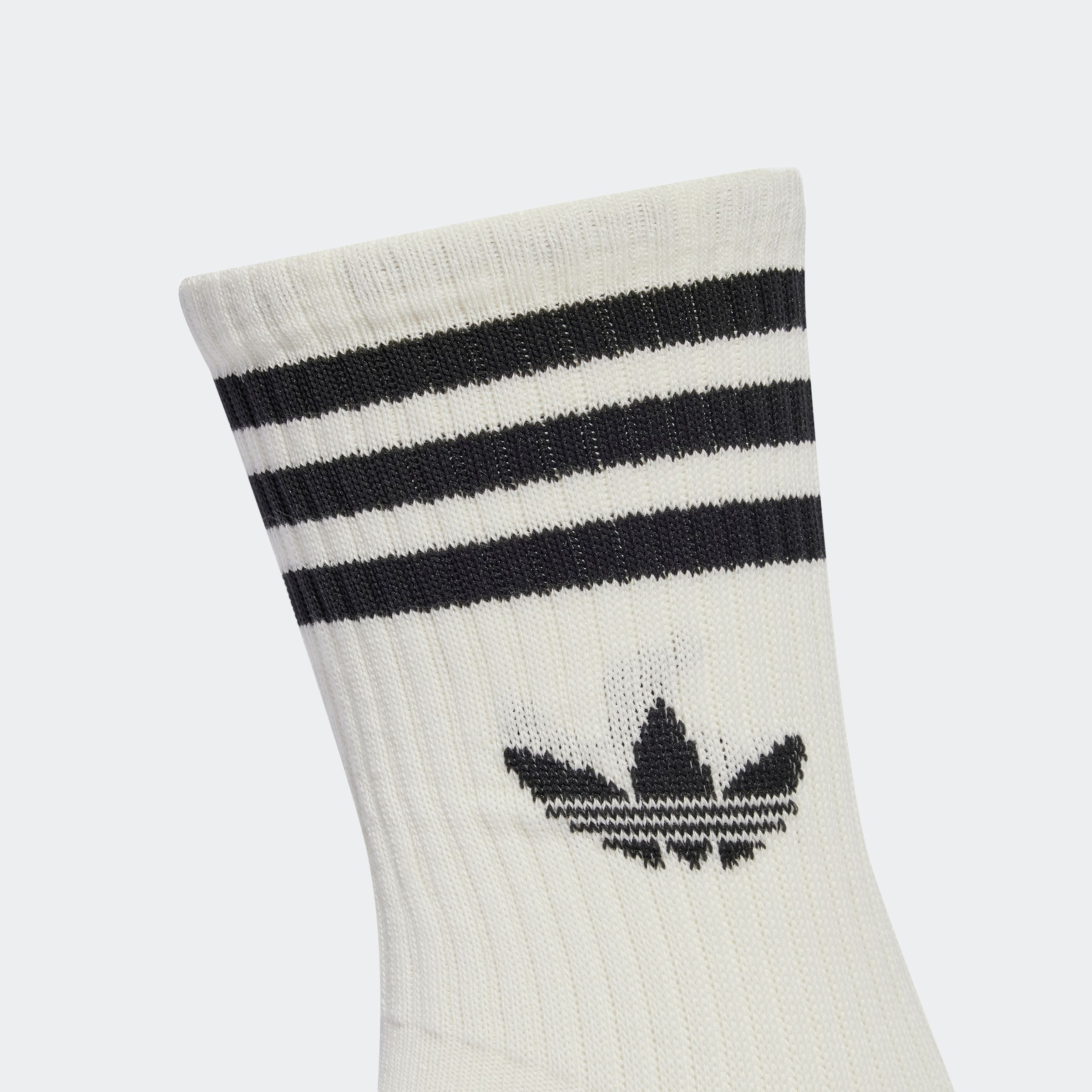 Thumbnail - adidas Originals Sportsocken "3S CREW S 3P" für Laufen, knöchellang, mit 3-Streifen und Trefoil Logo