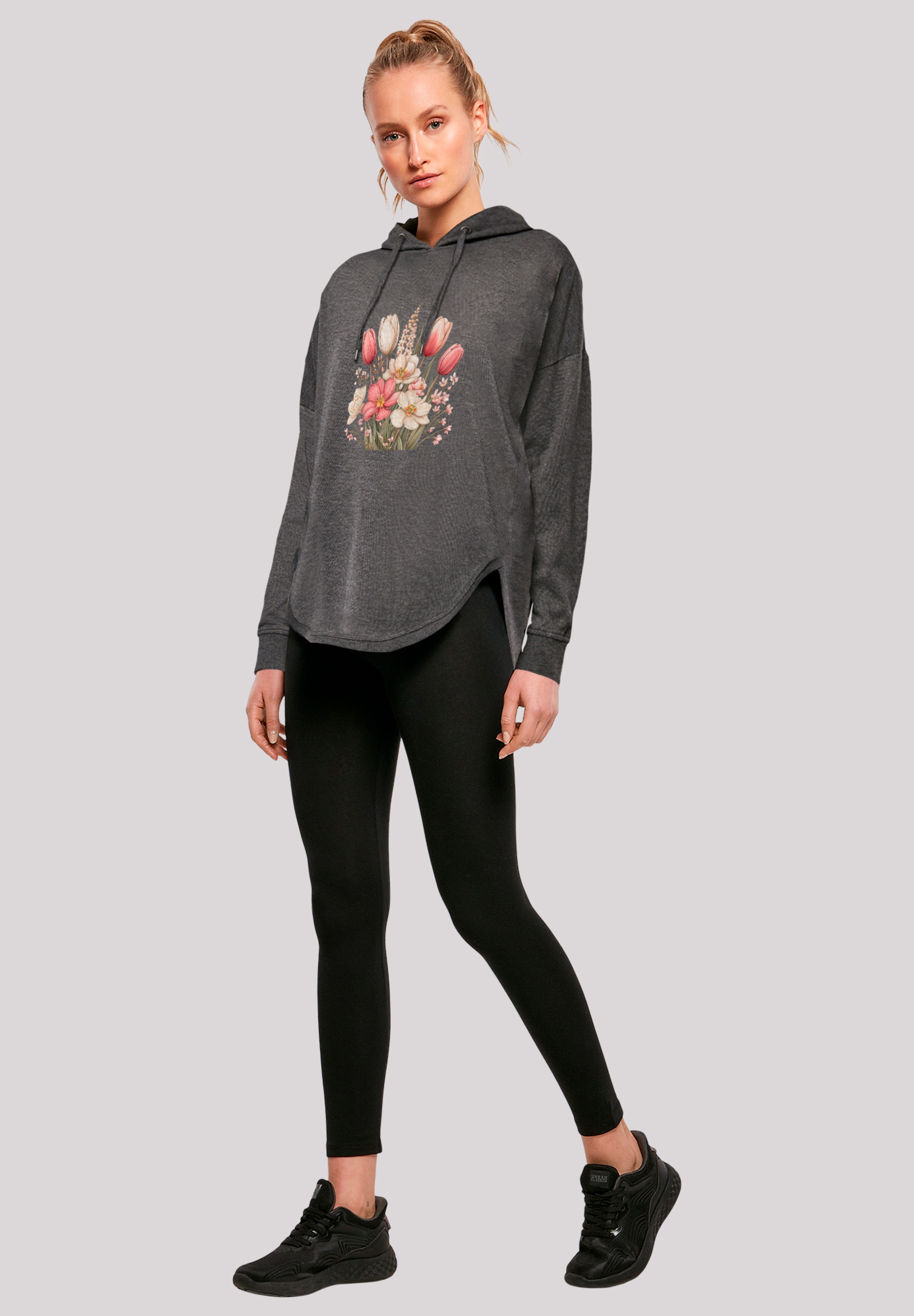 F4NT4STIC Kapuzenpullover »Rosa weißer Frühlingsblumenstrauß«, Premium Qualität
