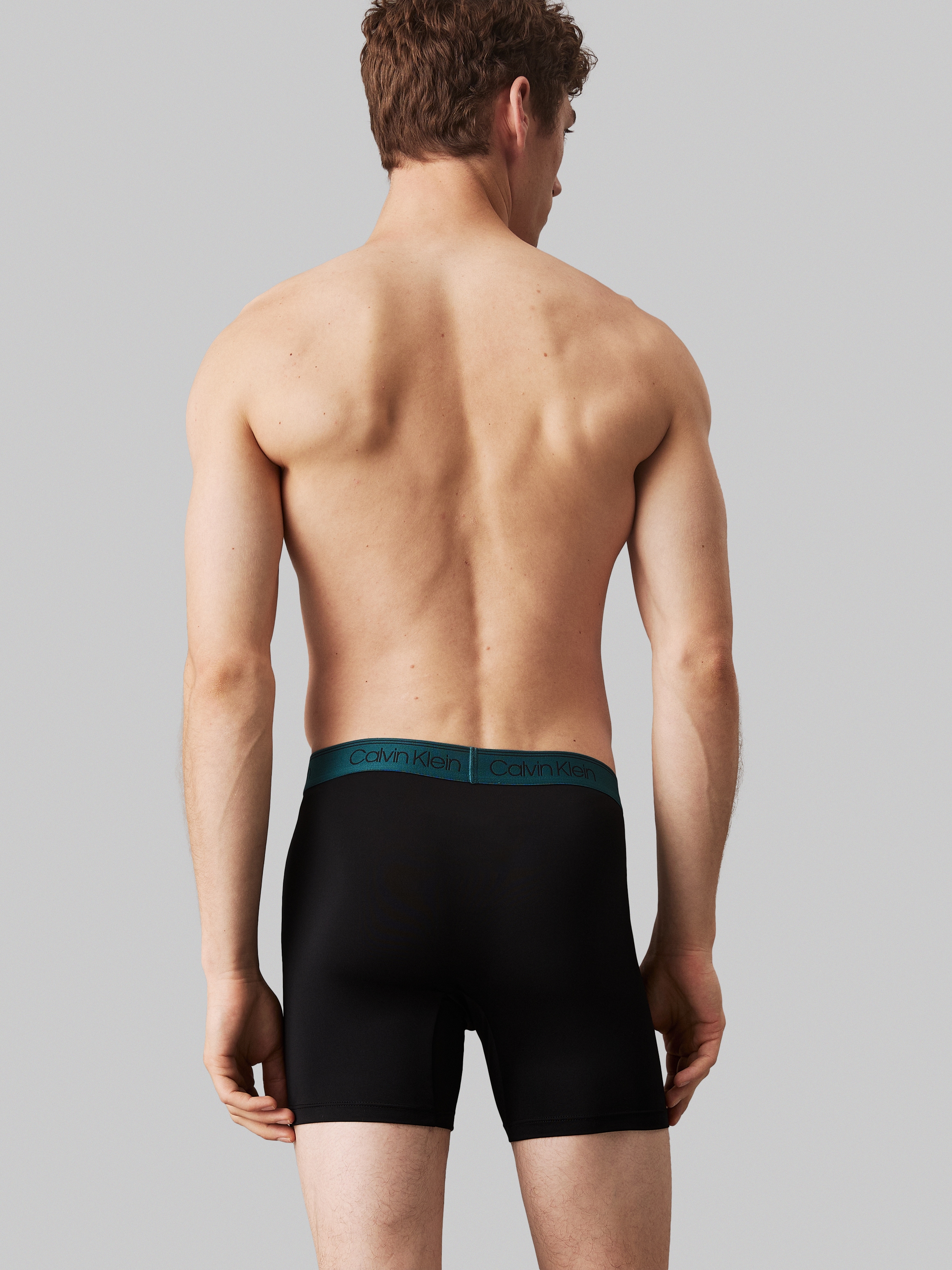 Calvin Klein Underwear Boxer »BOXER BRIEF 3PK«, (Packung, 3er-Pack), mit längerem Bein & Logo-Elastikbund