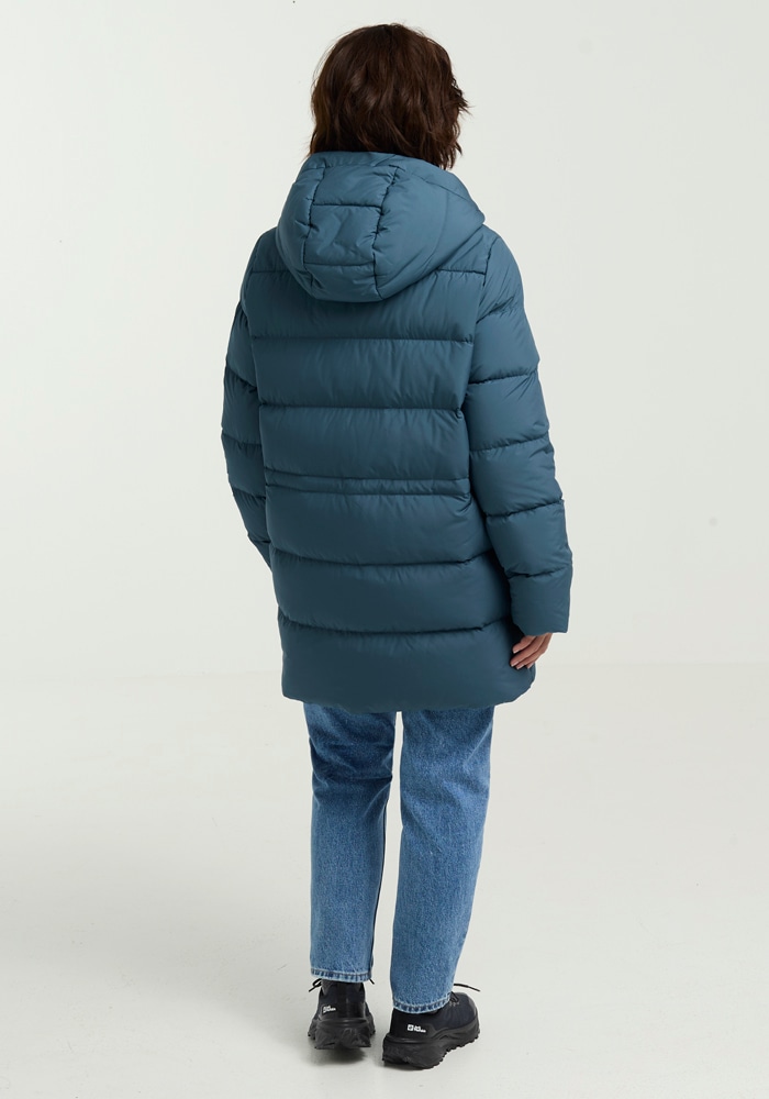Jack Wolfskin Daunenjacke »FROZEN PALACE LONG JKT W RDS«, mit Kapuze