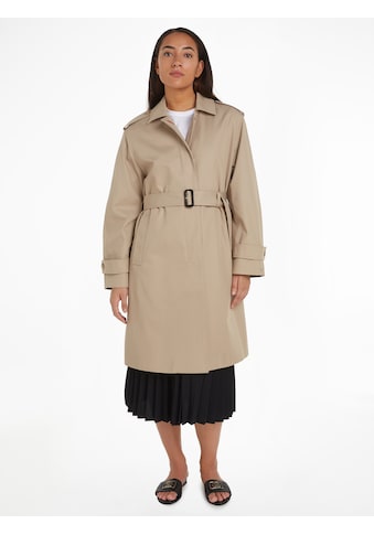 TOMMY HILFIGER Trenchcoat »COTTON SB BELTED COAT«