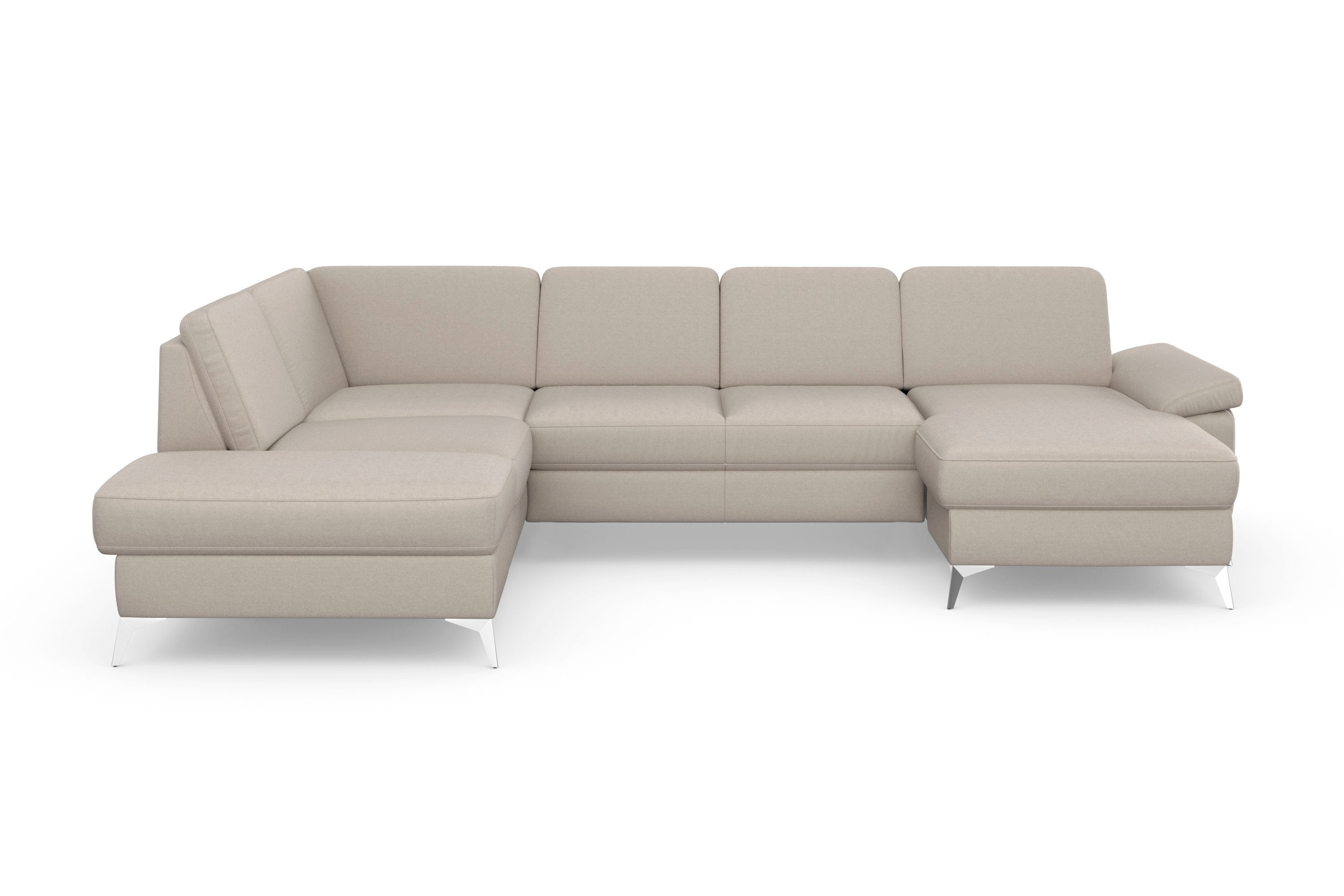 sit&more Wohnlandschaft »Padua U-Form«, inklusive Sitztiefenverstellung, Armteilfunktion und Federkern