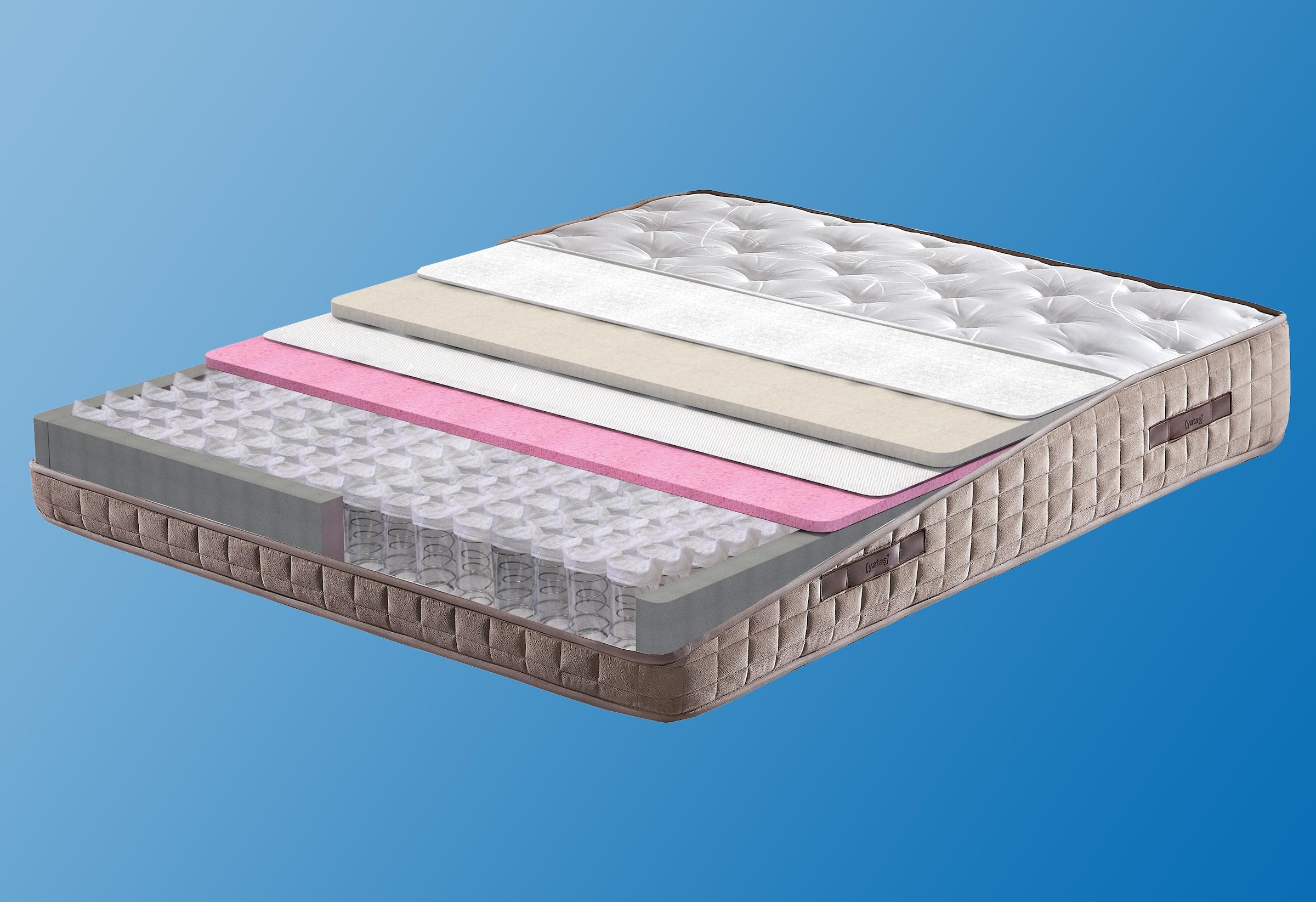 Yatas Taschenfederkernmatratze Majestat Premium 1 St 3 Harten System Feder Unterstutzt Jede Korperform Bis 120 Kg 5 Sterne Kundenliebling Bestellen Baur