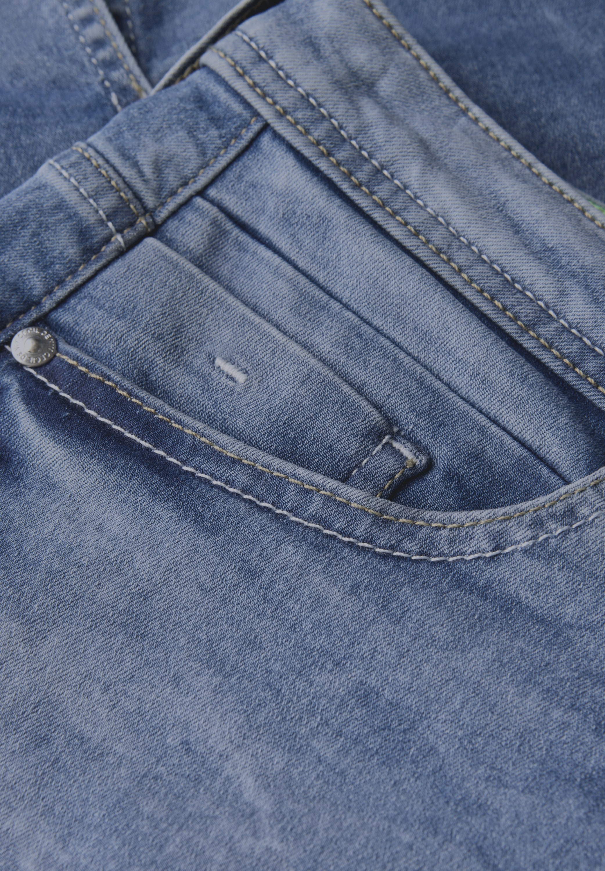 Cecil Jeansrock, mit geschlitztem Saum