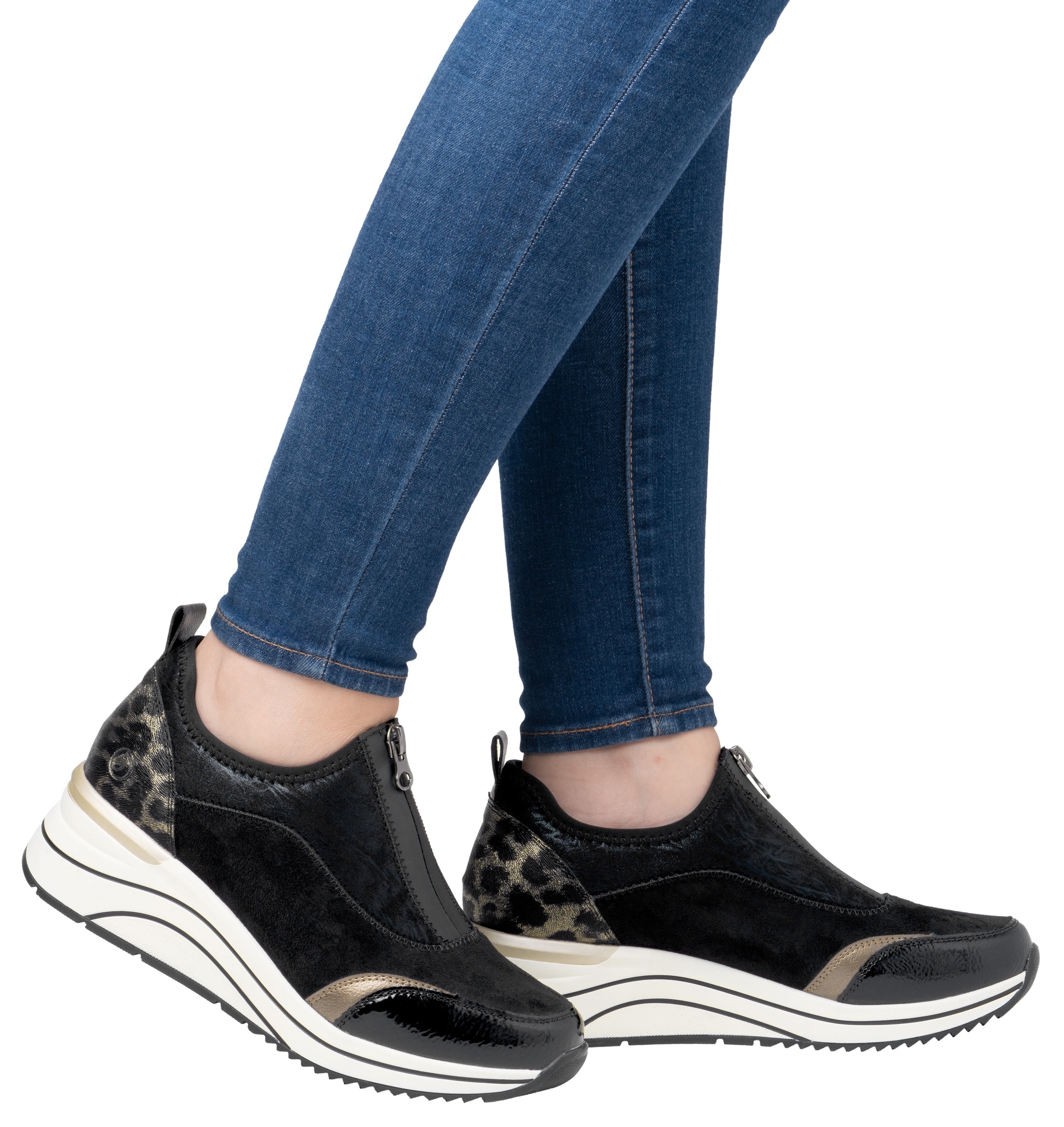 Remonte Slip-On Sneaker »Elisabeth Hurley-Collection«, Keilsneaker, Slipper, Schlupfschuh, Freizeitschuh, vegan