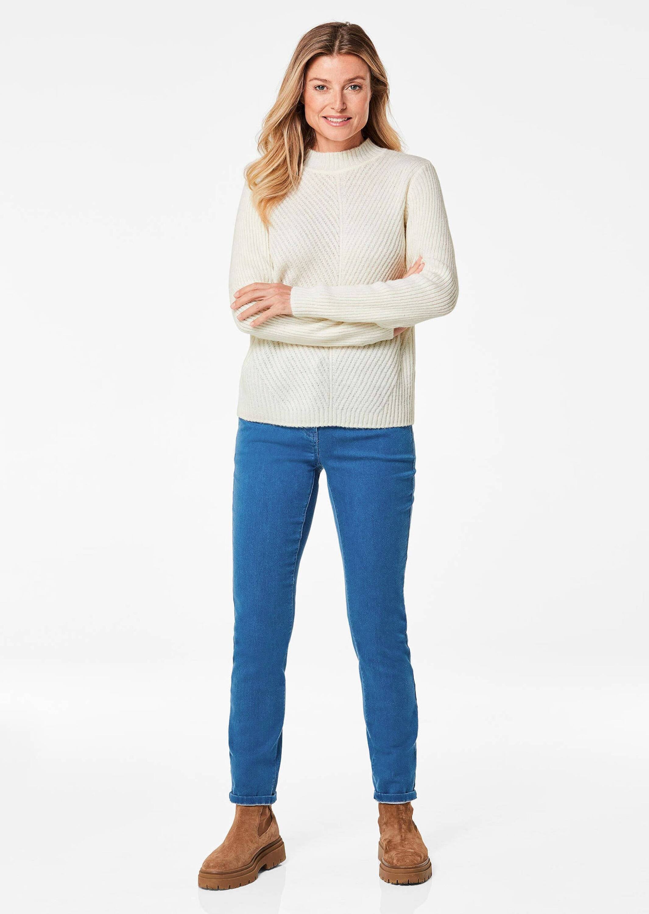 GOLDNER Strickpullover »Kurzgröße Strickpullover«