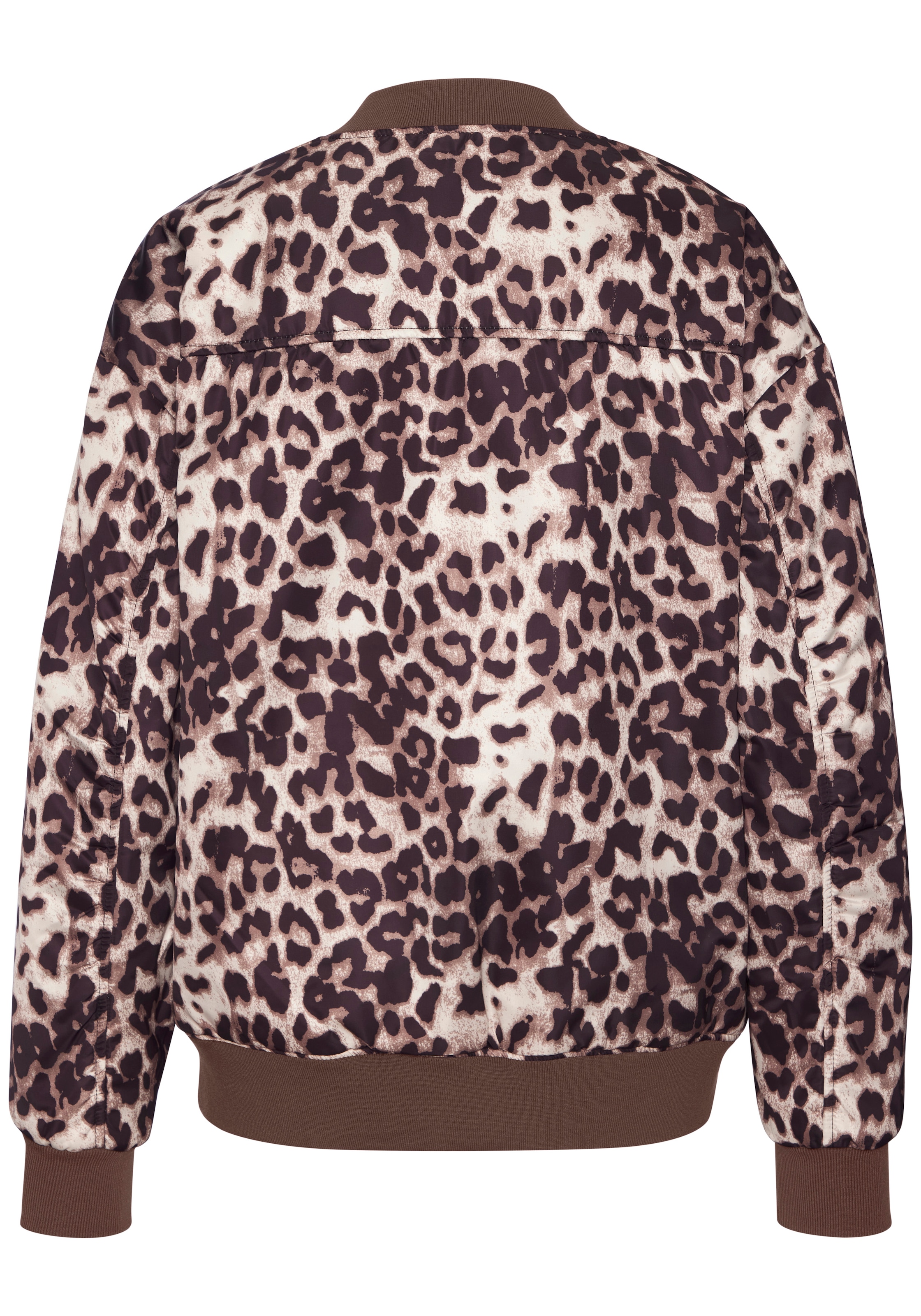 Buffalo Wendejacke Dunkelbraun/Leoprint, Bomberjacke, modisch