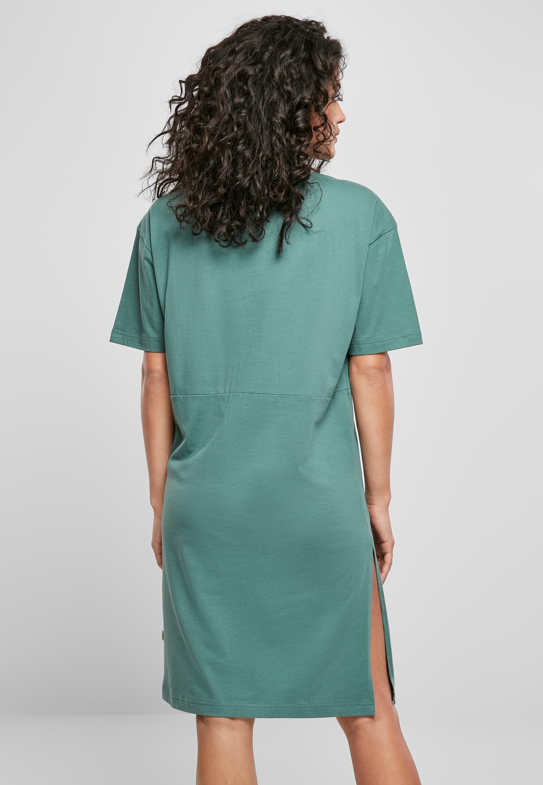 URBAN CLASSICS Shirtkleid »Urban Classics Damen Ladies Organic Oversized Slit Tee Dress«, (1 tlg.)
