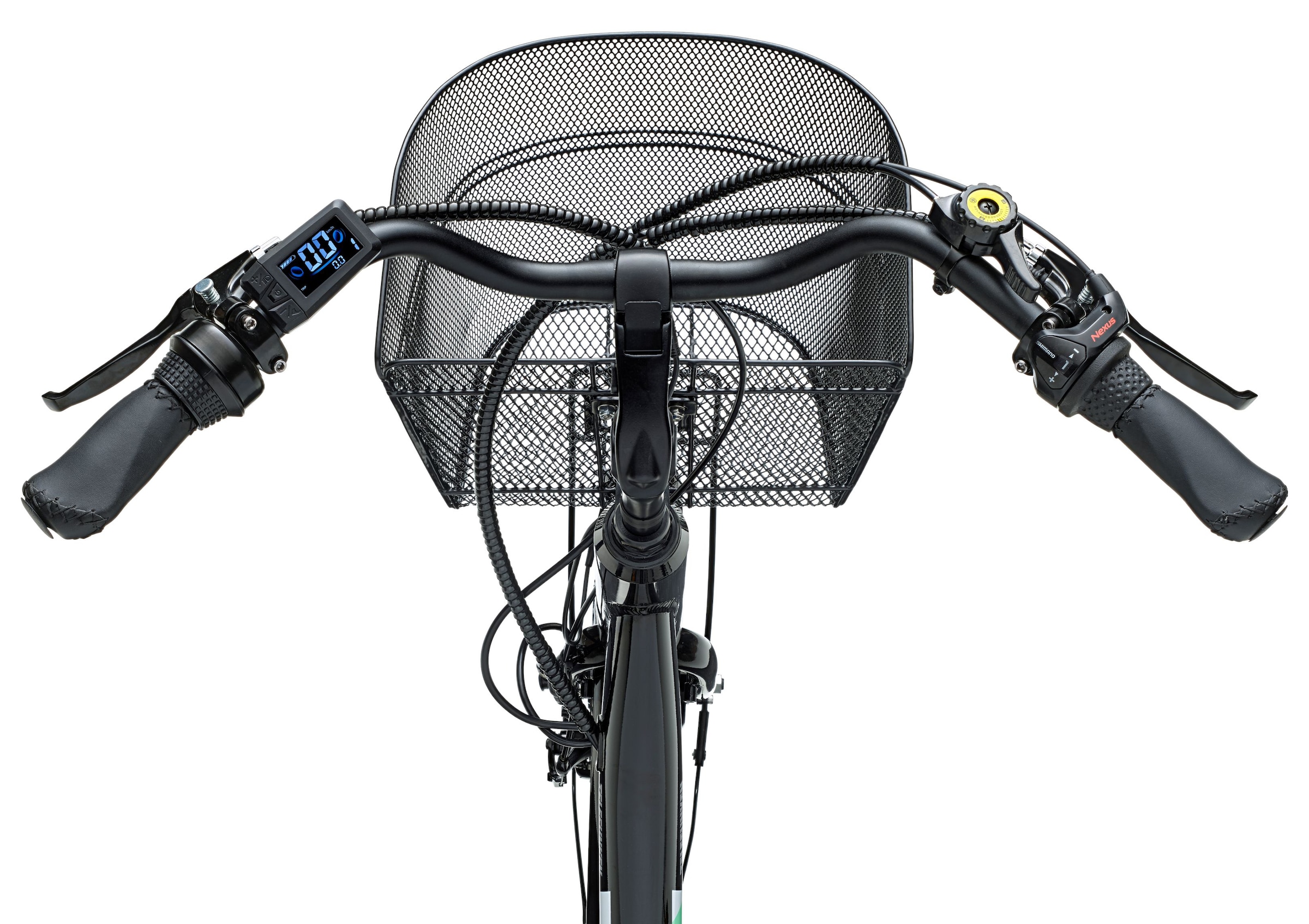 Telefunken »TC550« 3 Gang Shimano Nexus Schaltwerk Nabenschaltung Frontmotor 250 W tiefer Einstieg, Pedelec, inkl. Einkaufskorb