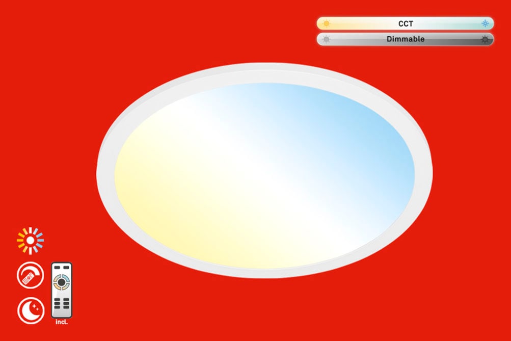 LED Panel "Piatto", weiß, BRILONER LEUCHTEN, Leuchten