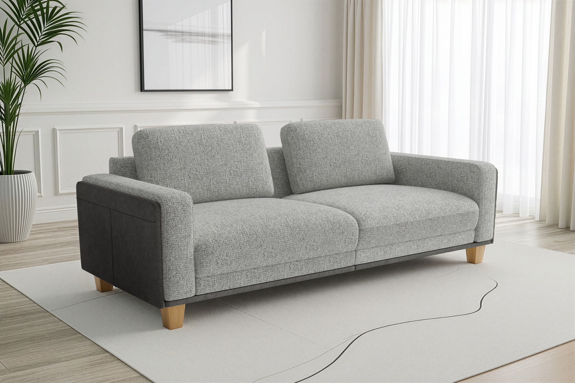 sit&more Big-Sofa "Concept" Modernes Sofa in drei Fußfarben zur Auswahl