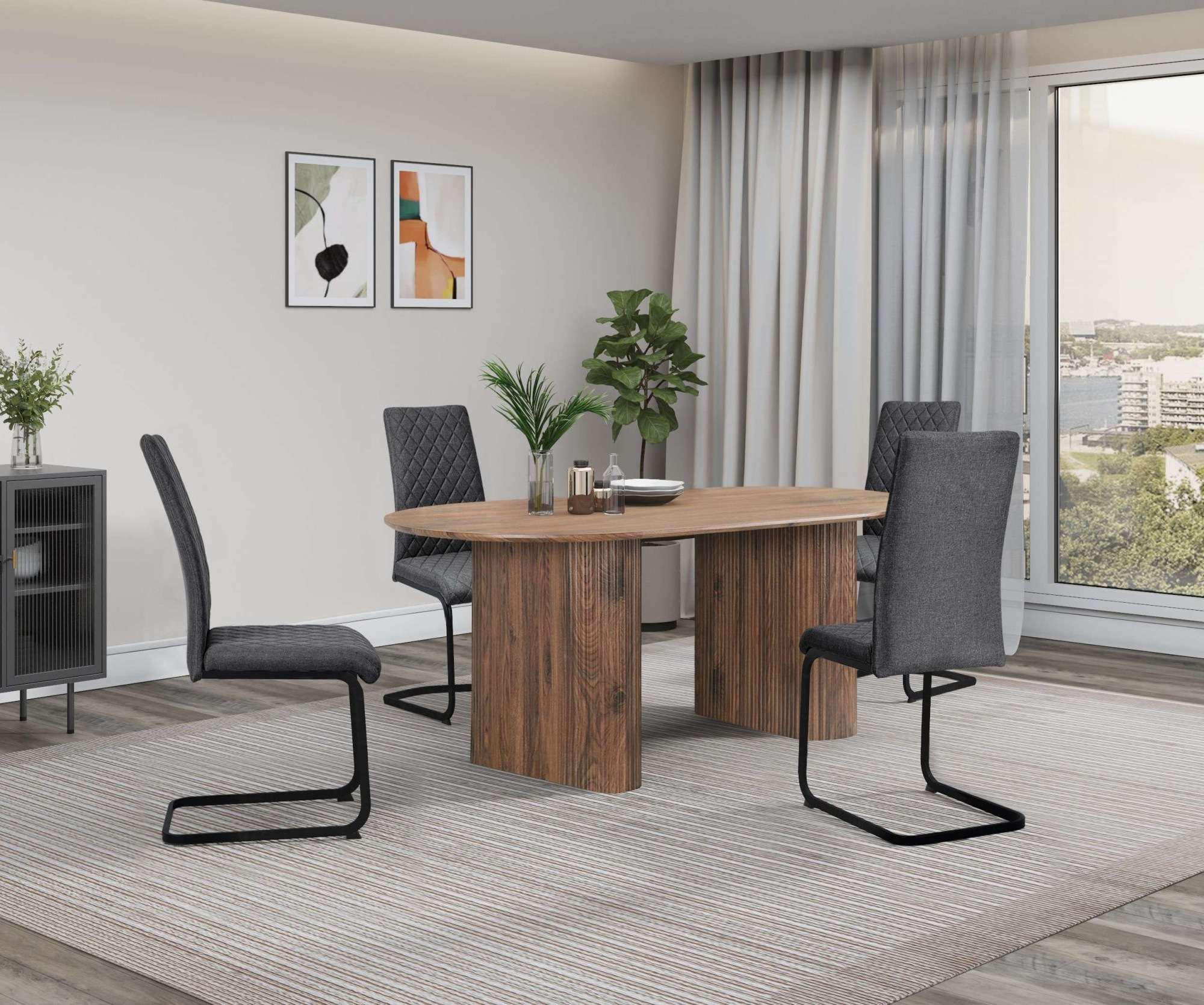 OTTO home Esszimmerstuhl "Valbourg" () Freischwinger, gepolsterte Rückenleh günstig online kaufen